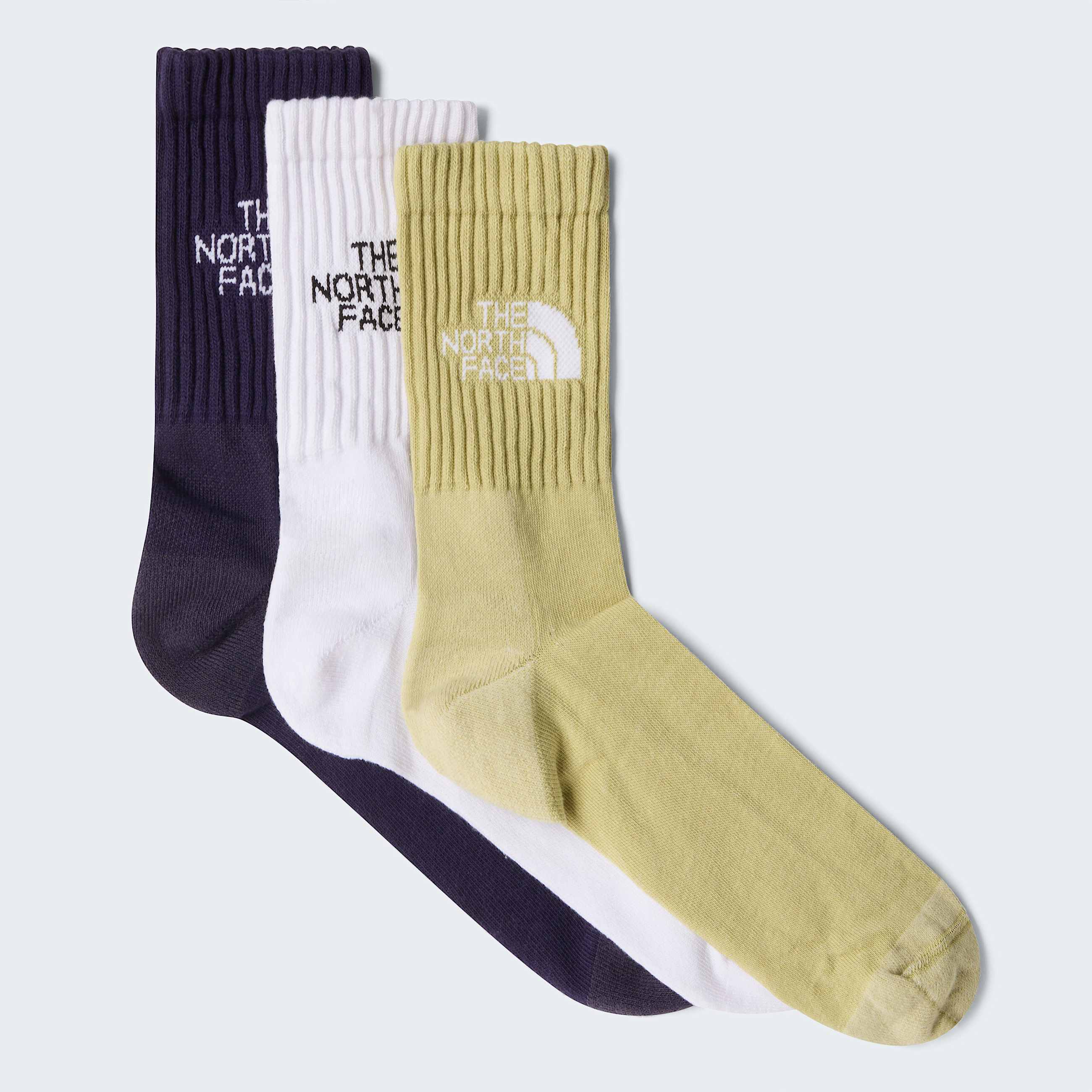 Everyday Standard Crew Socks TNF TNF WhiteEndless DuskPear HERO