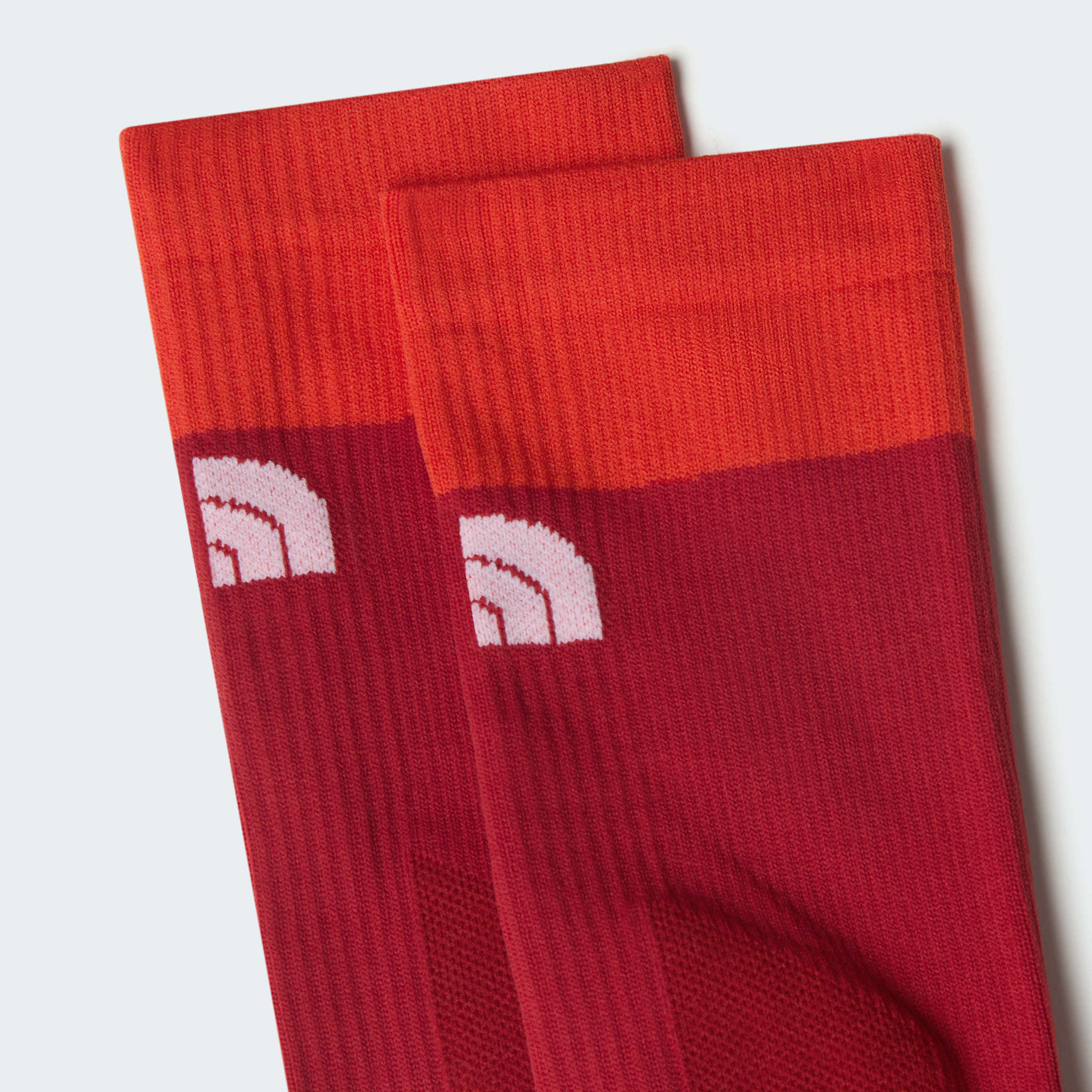 Trail Run Crew Socks TNF Iron ClayLava Red ALT2
