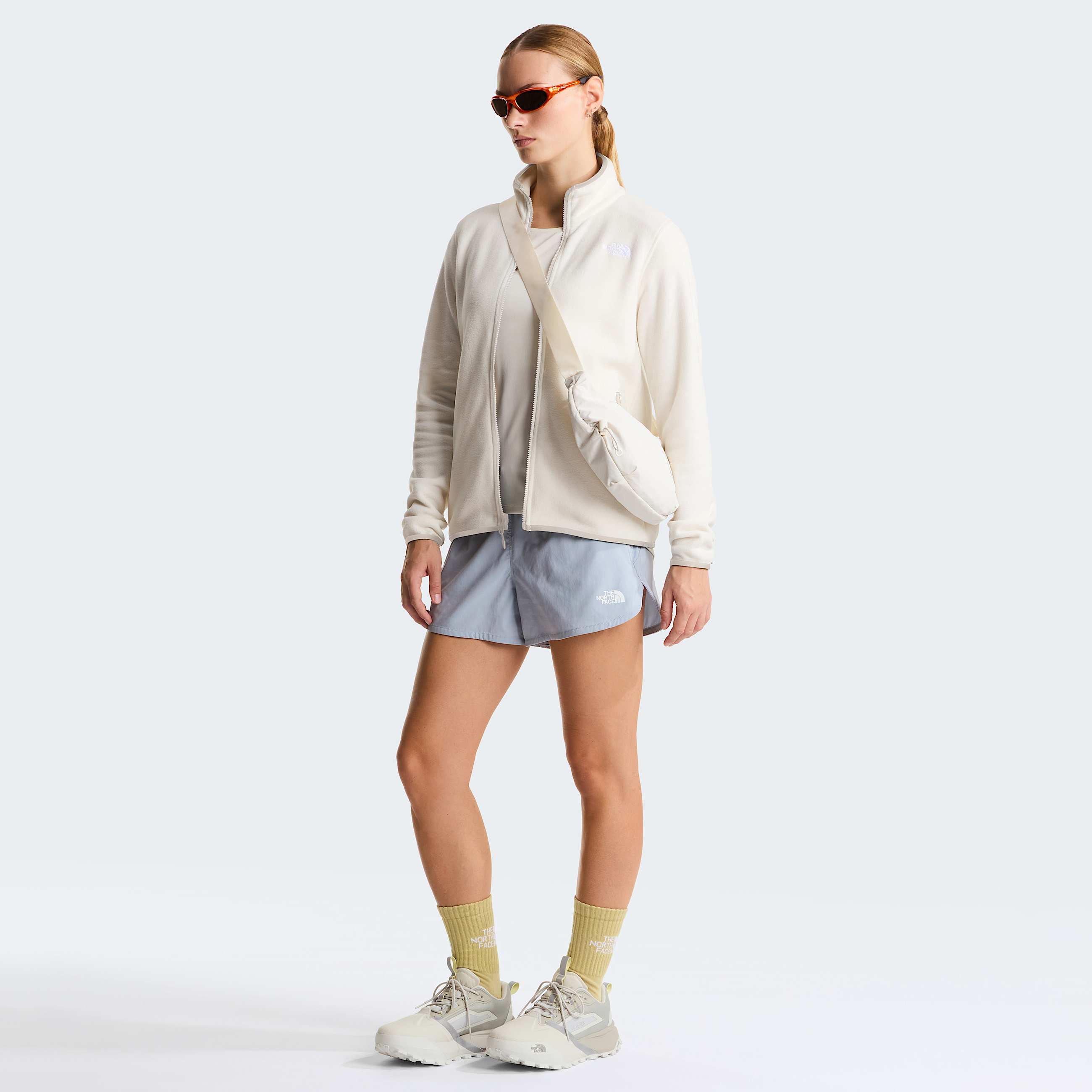 Womens Glacier Fleece TNF White Dune ALT1