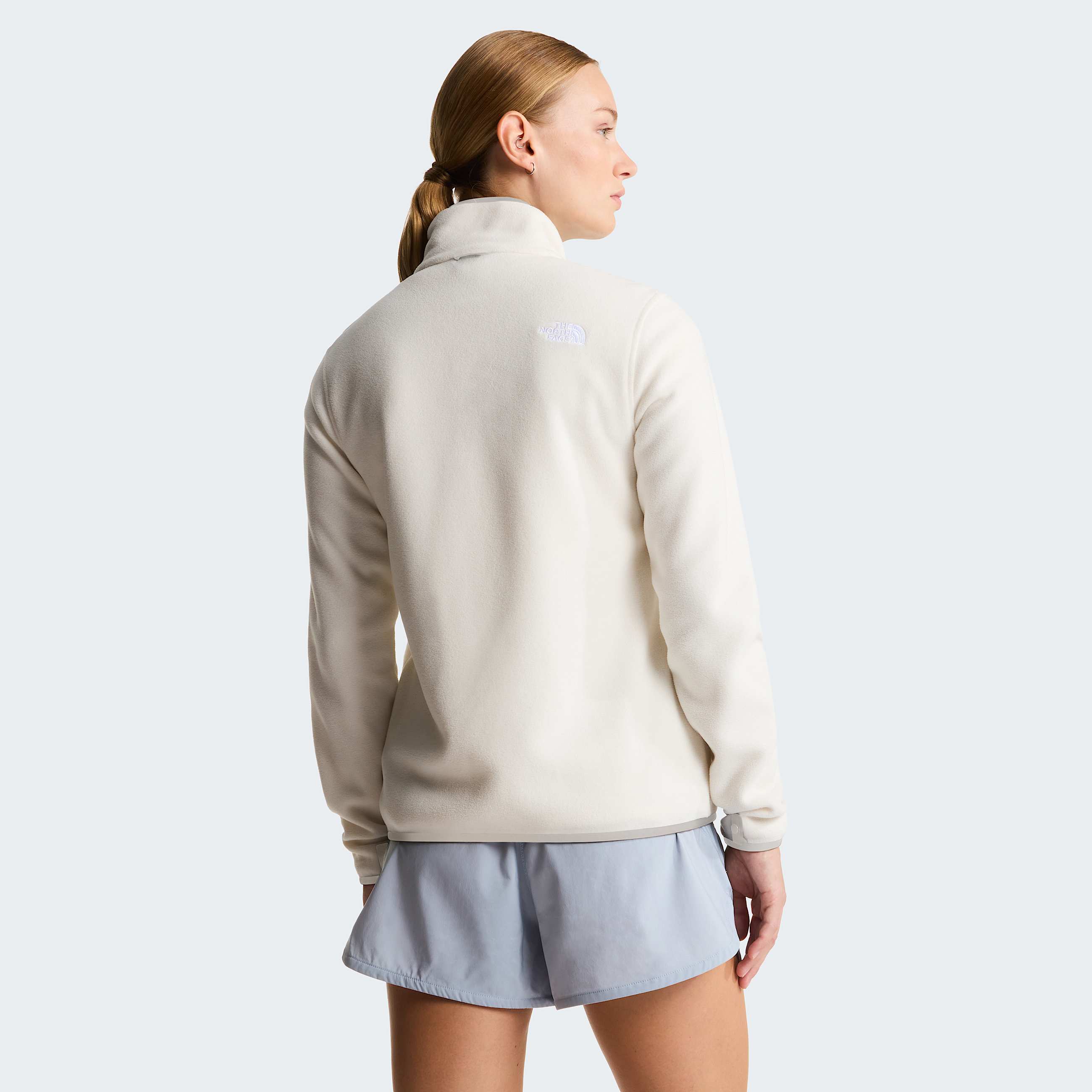 Womens Glacier Fleece TNF White Dune ALT2