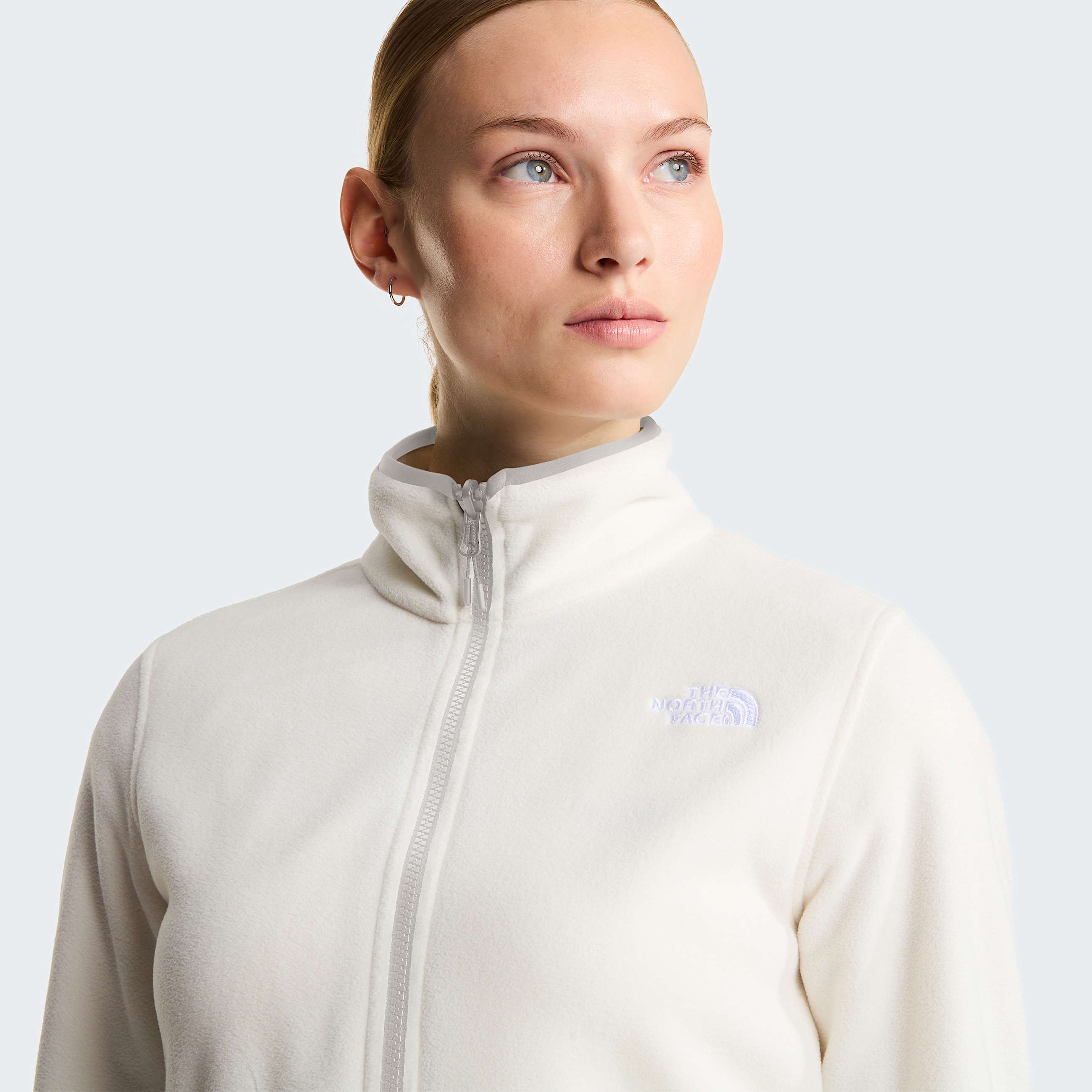 Womens Glacier Fleece TNF White Dune ALT4