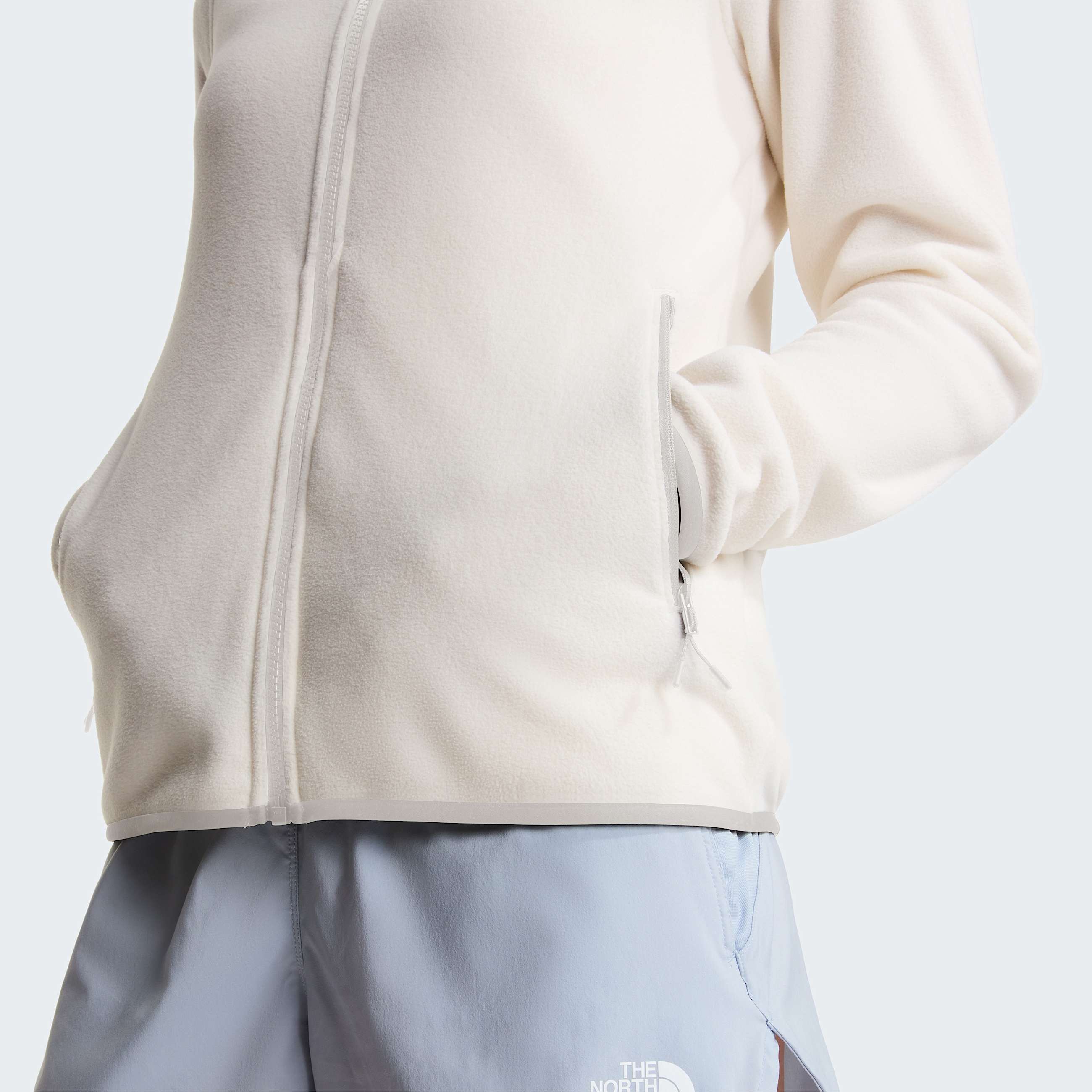 Womens Glacier Fleece TNF White Dune ALT5