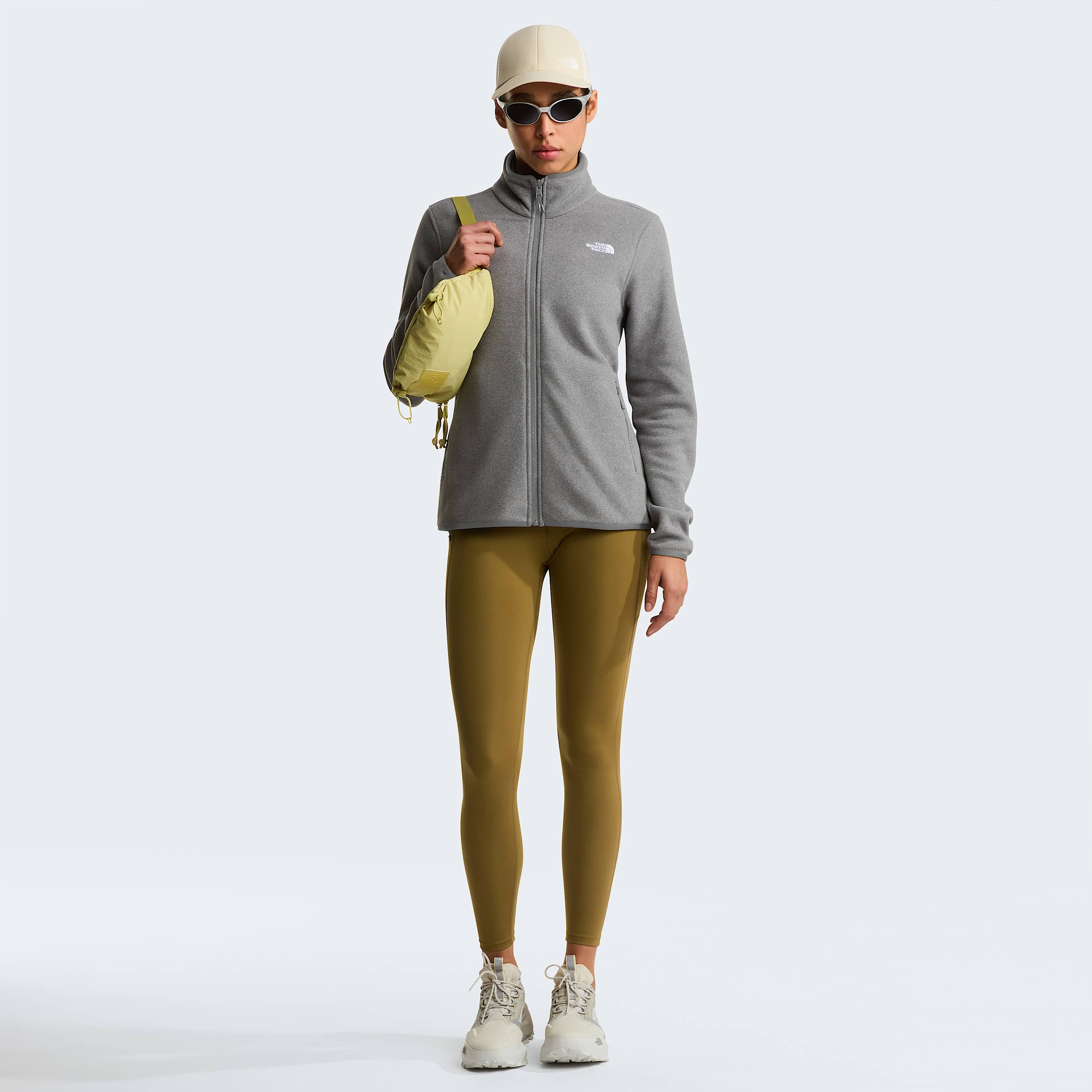 Glacierfleece voor dames TNF TNF Mid Grey Heather ALT1