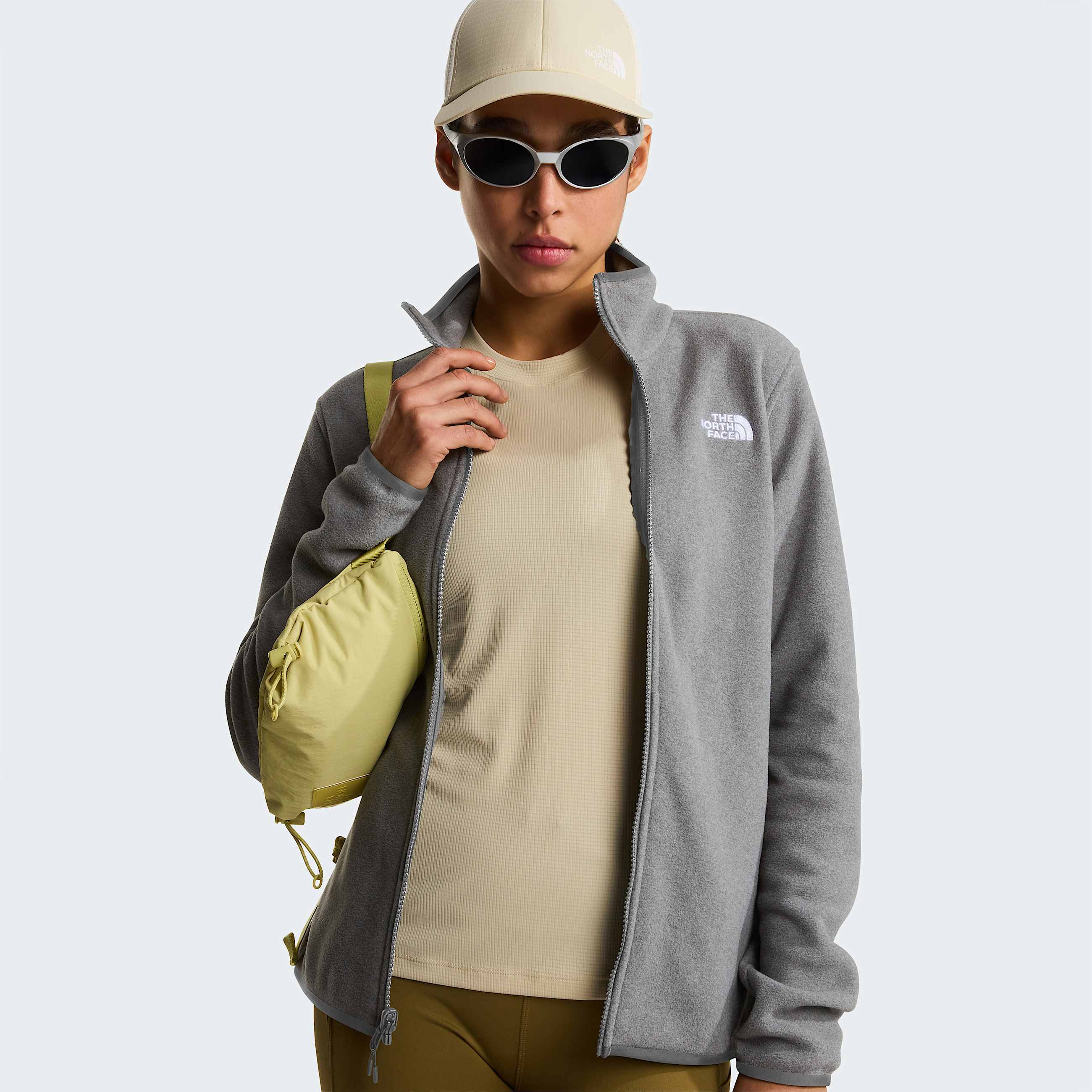 Glacierfleece voor dames TNF TNF Mid Grey Heather ALT7