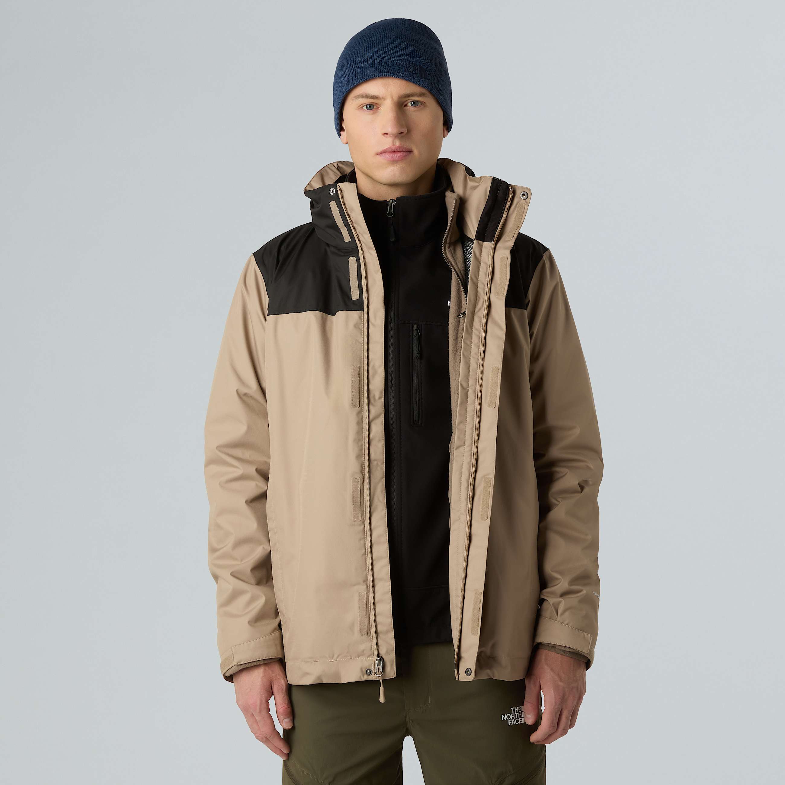 Mens Evolve II Triclimate 3in1 Jacket TNF Mushroom GreyMocha Brown ALT11