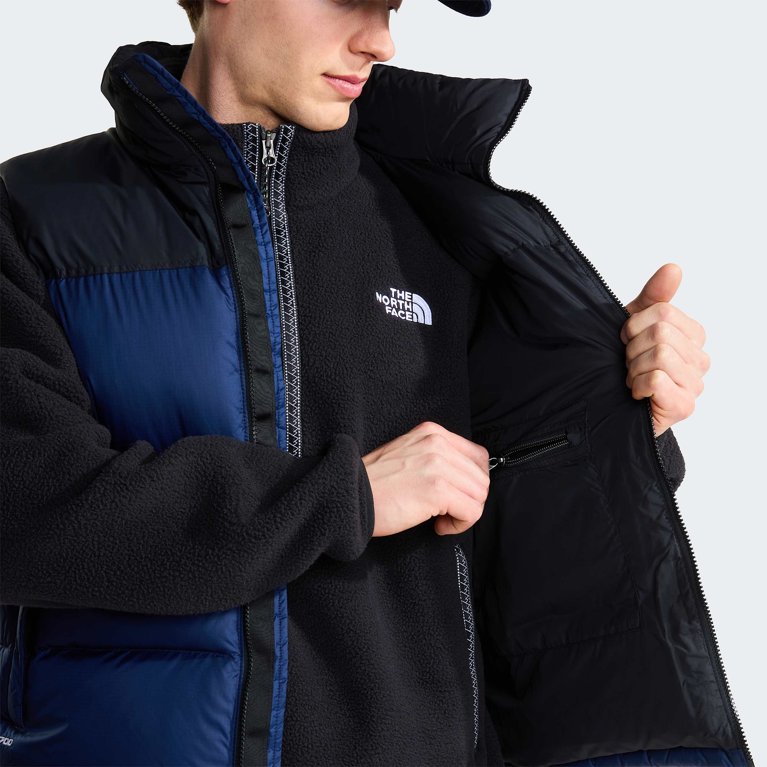 1996 Retro Nuptse Weste fr Herren TNF Summit NavyTNF BlackRecycled Down ALT8