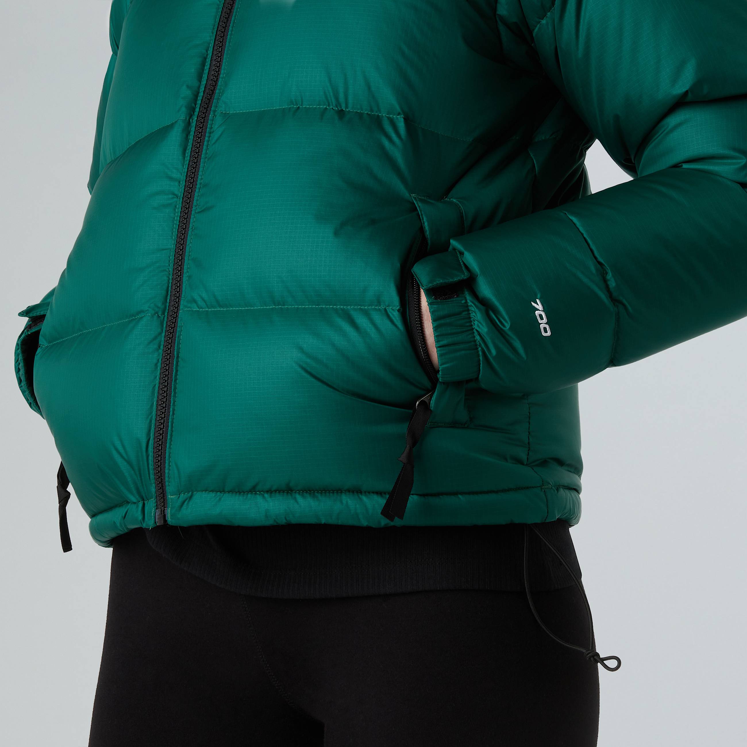 1996 Retro Nuptse Jacke fr Damen TNF Hunter Green ALT9