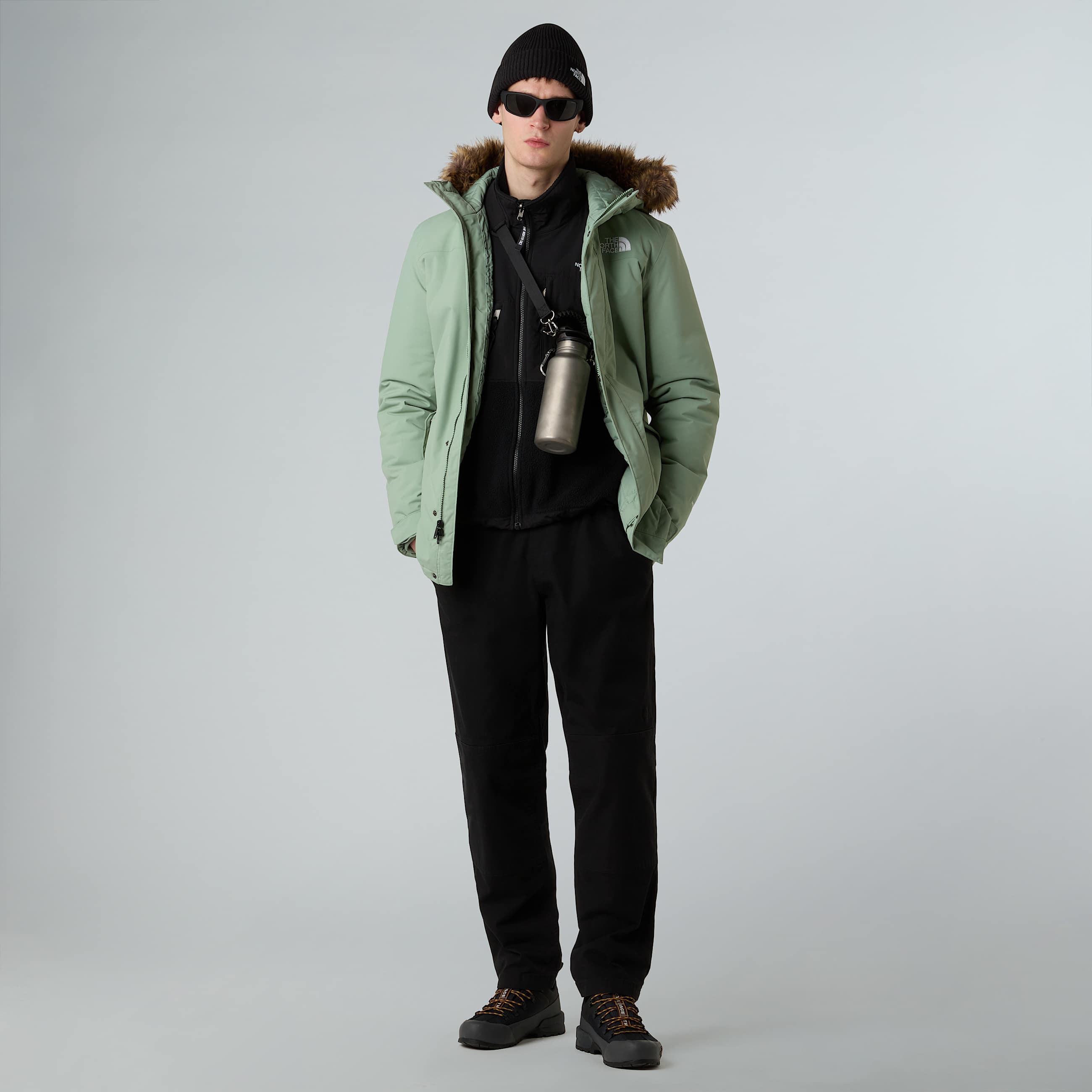 Mens Recycled Zaneck Jacket TNF Slate Moss ALT5