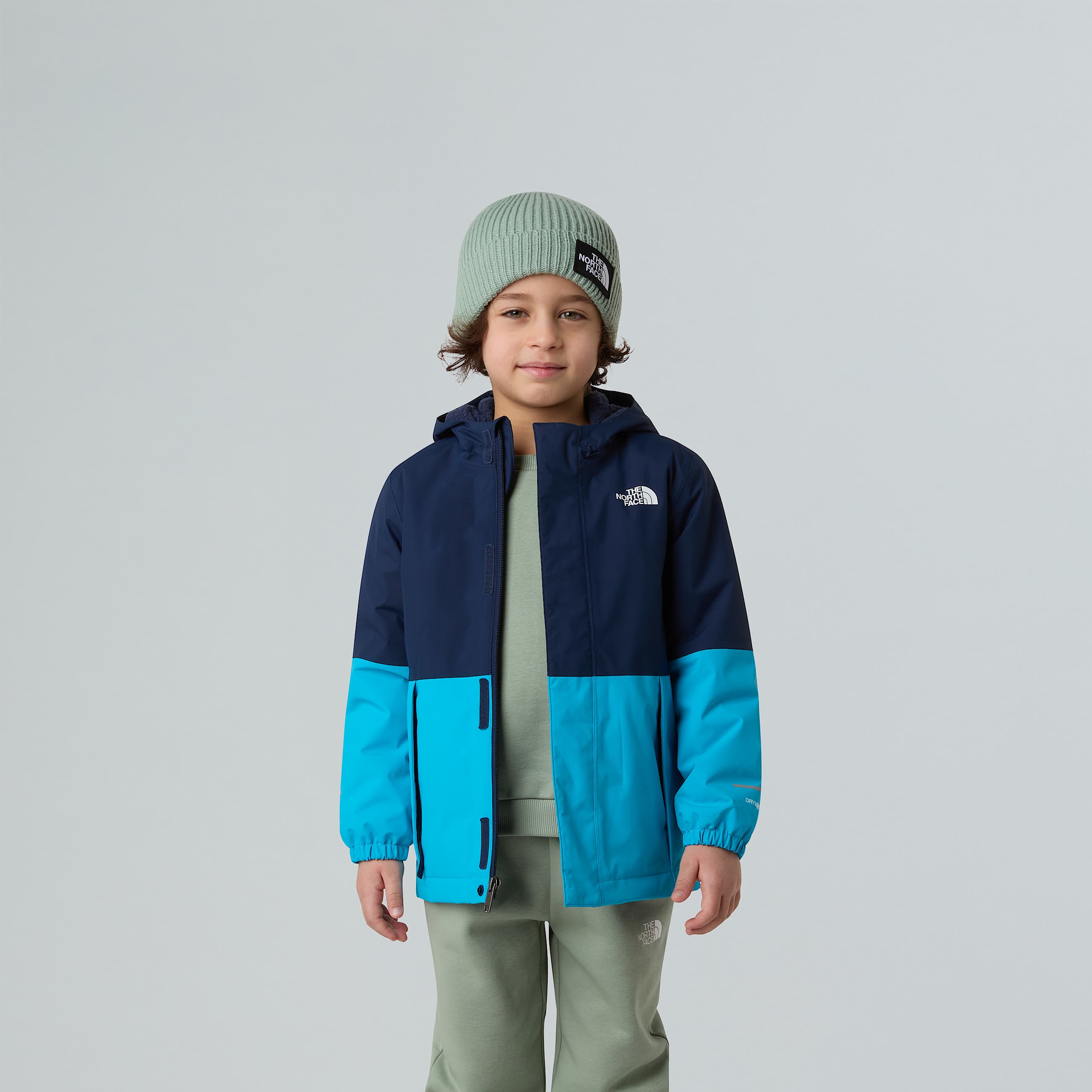 Antora warme Regenjacke fr Kinder TNF Summit NavyMeridian Blue ALT10