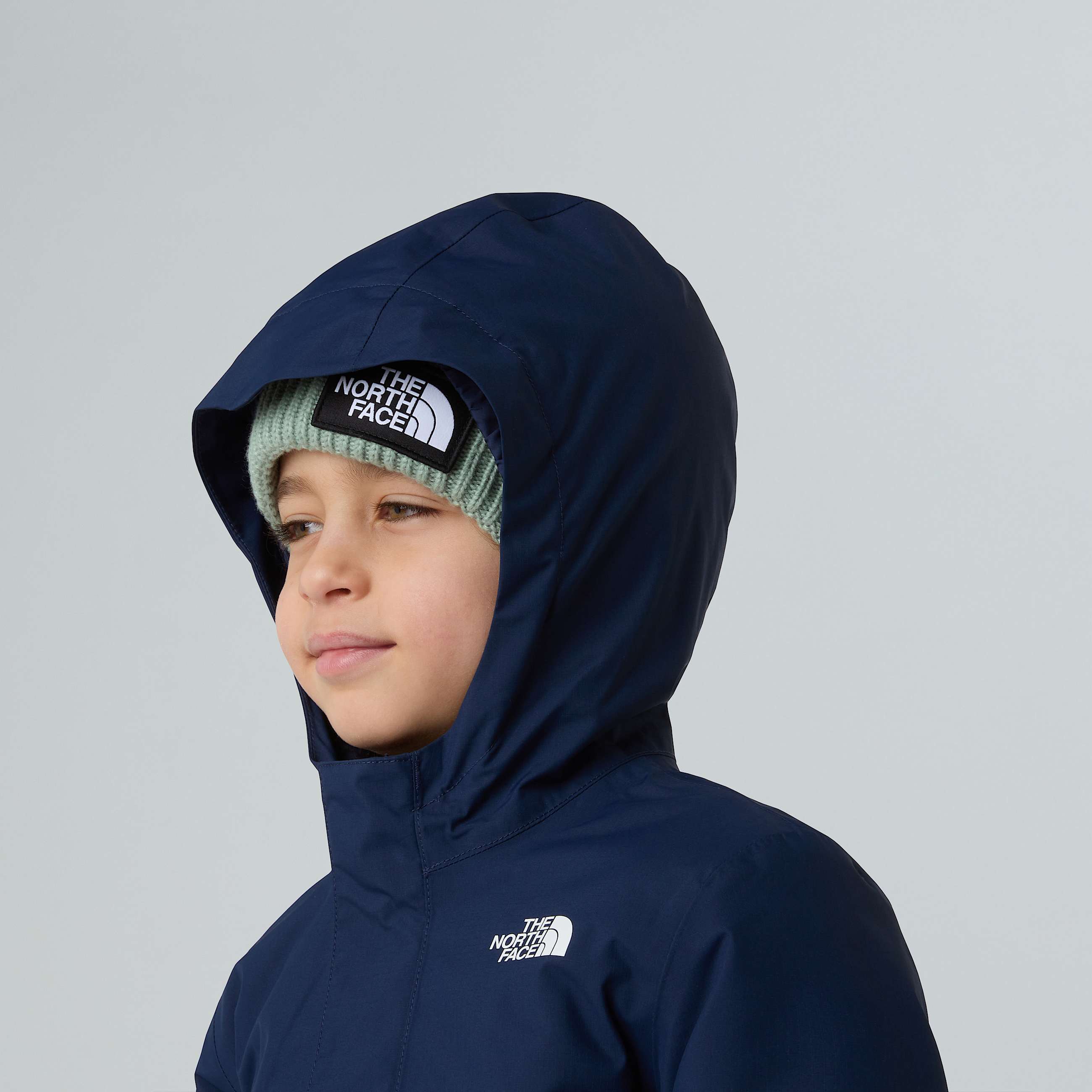 Antora warme Regenjacke fr Kinder TNF Summit NavyMeridian Blue ALT11