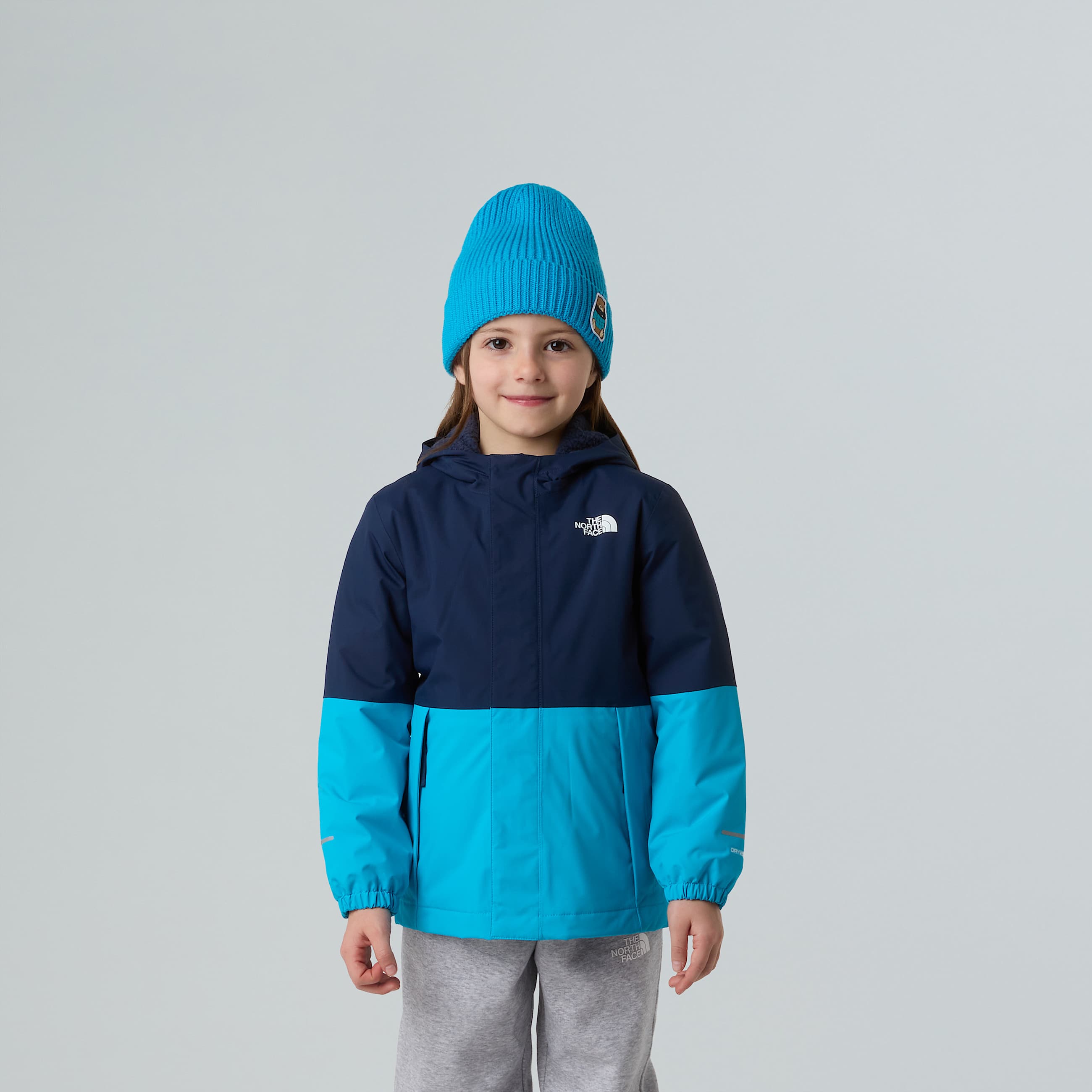 Antora warme Regenjacke fr Kinder TNF Summit NavyMeridian Blue ALT4