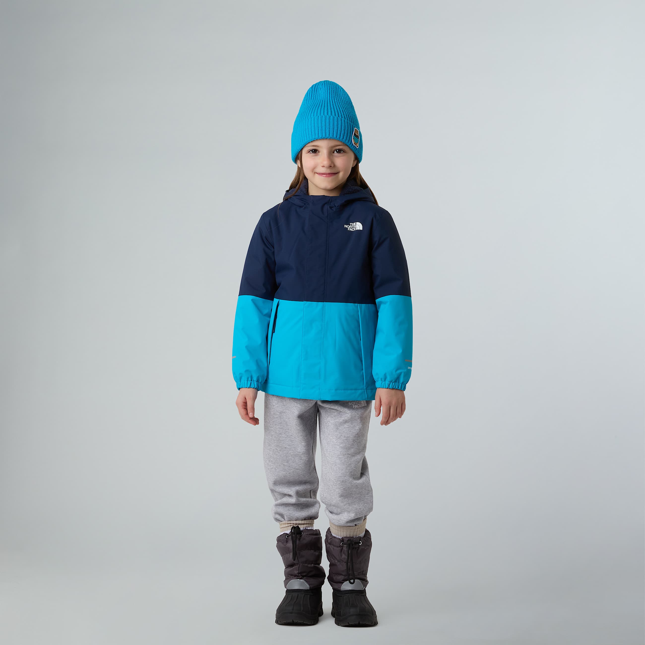 Antora warme Regenjacke fr Kinder TNF Summit NavyMeridian Blue ALT5
