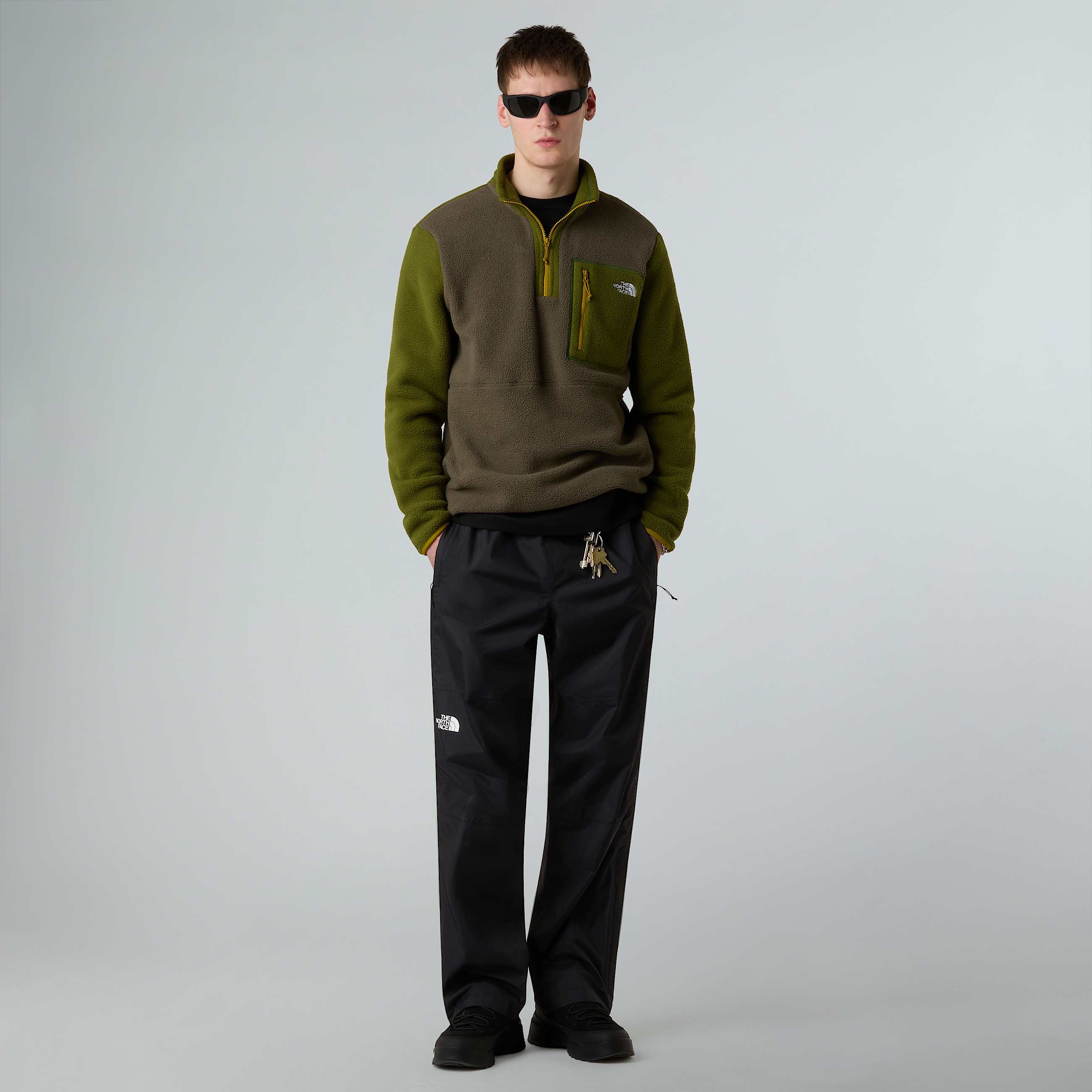 Mens Yumiori 14 Zip Fleece Jacket TNF ALT5