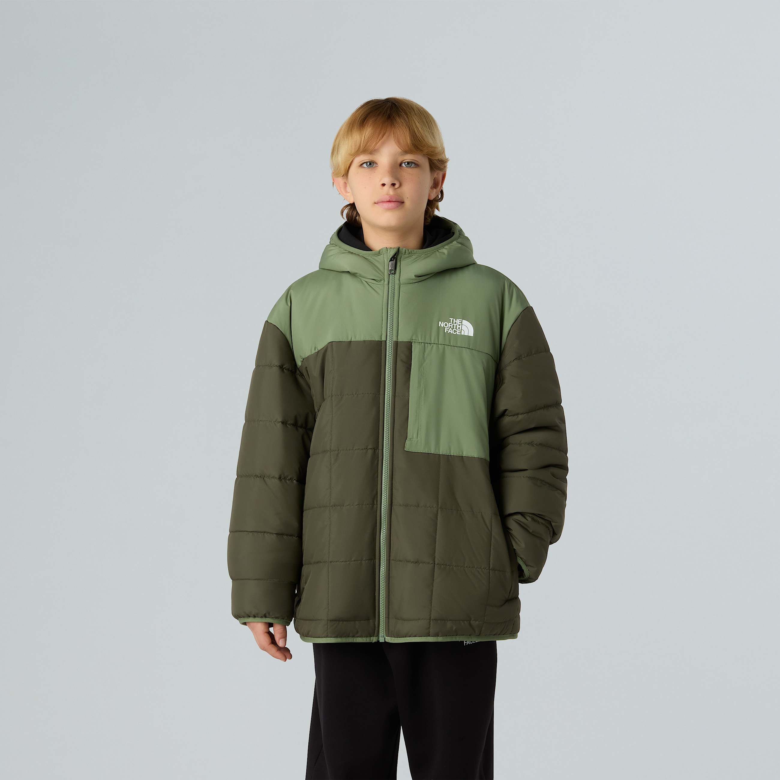 Boys Reversible Shasta FullZip Hooded Jacket TNF ALT4