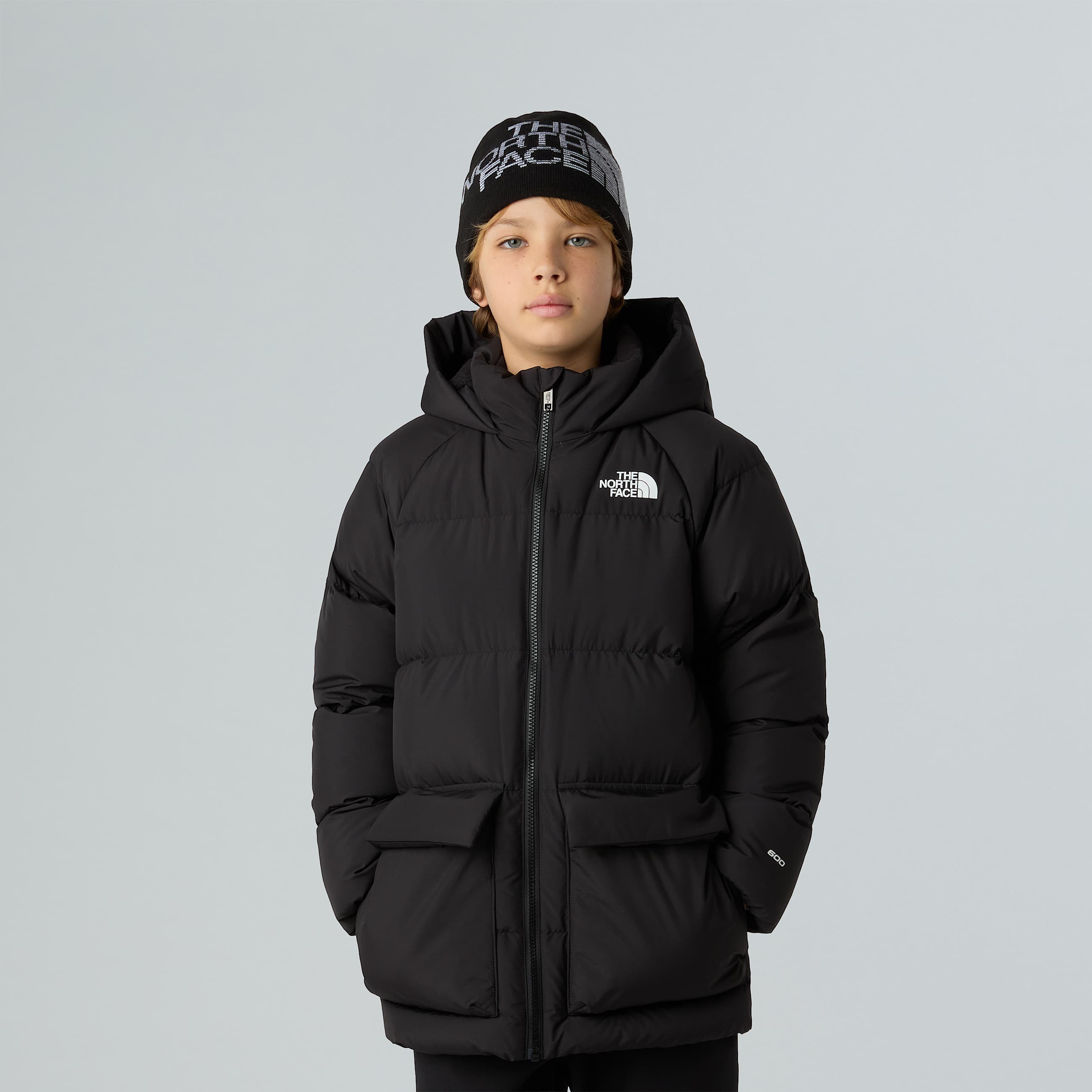 Teens North Down FleeceLined Short Parka TNF ALT4