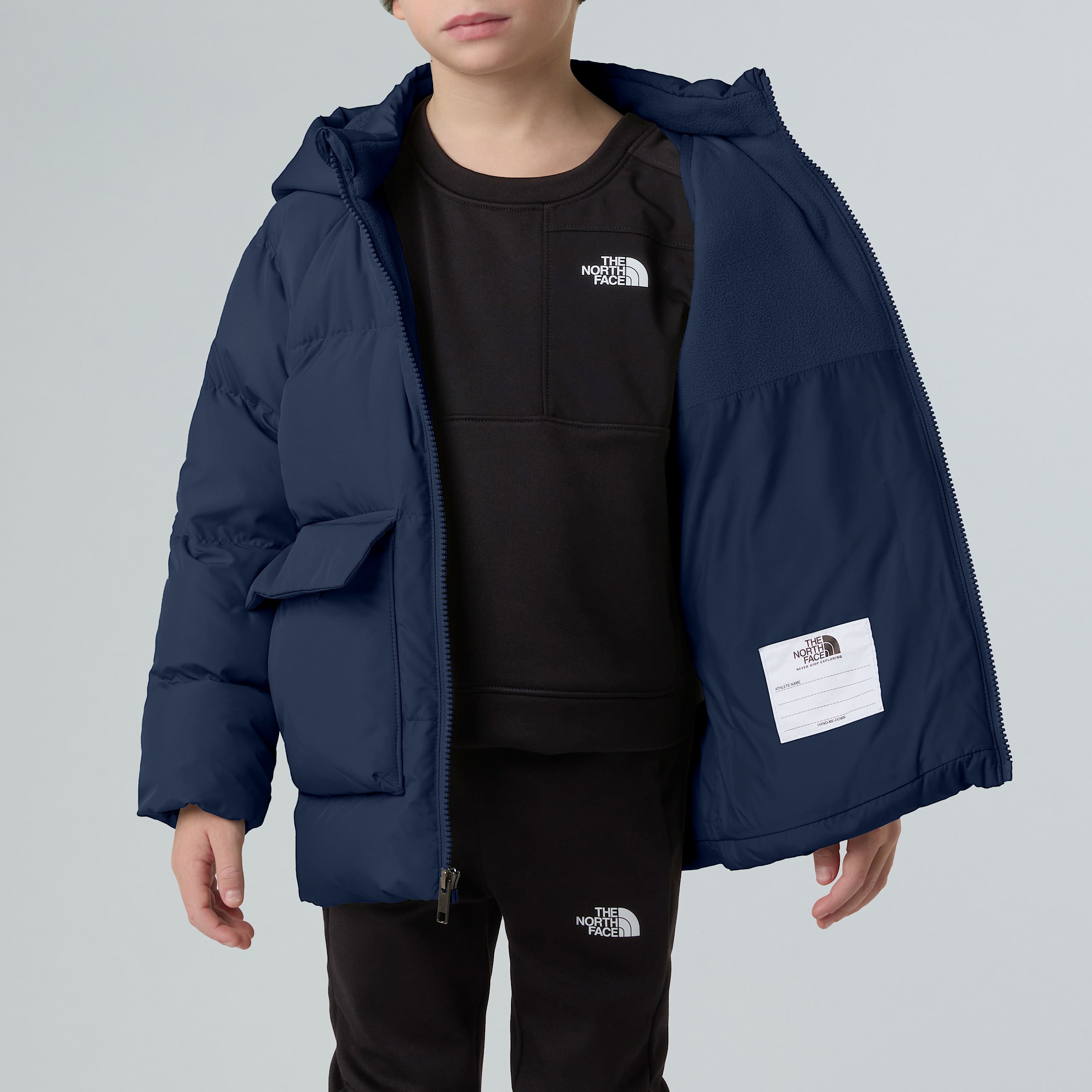 North fleecegeftterter Daunenparka fr Kinder TNF ALT10