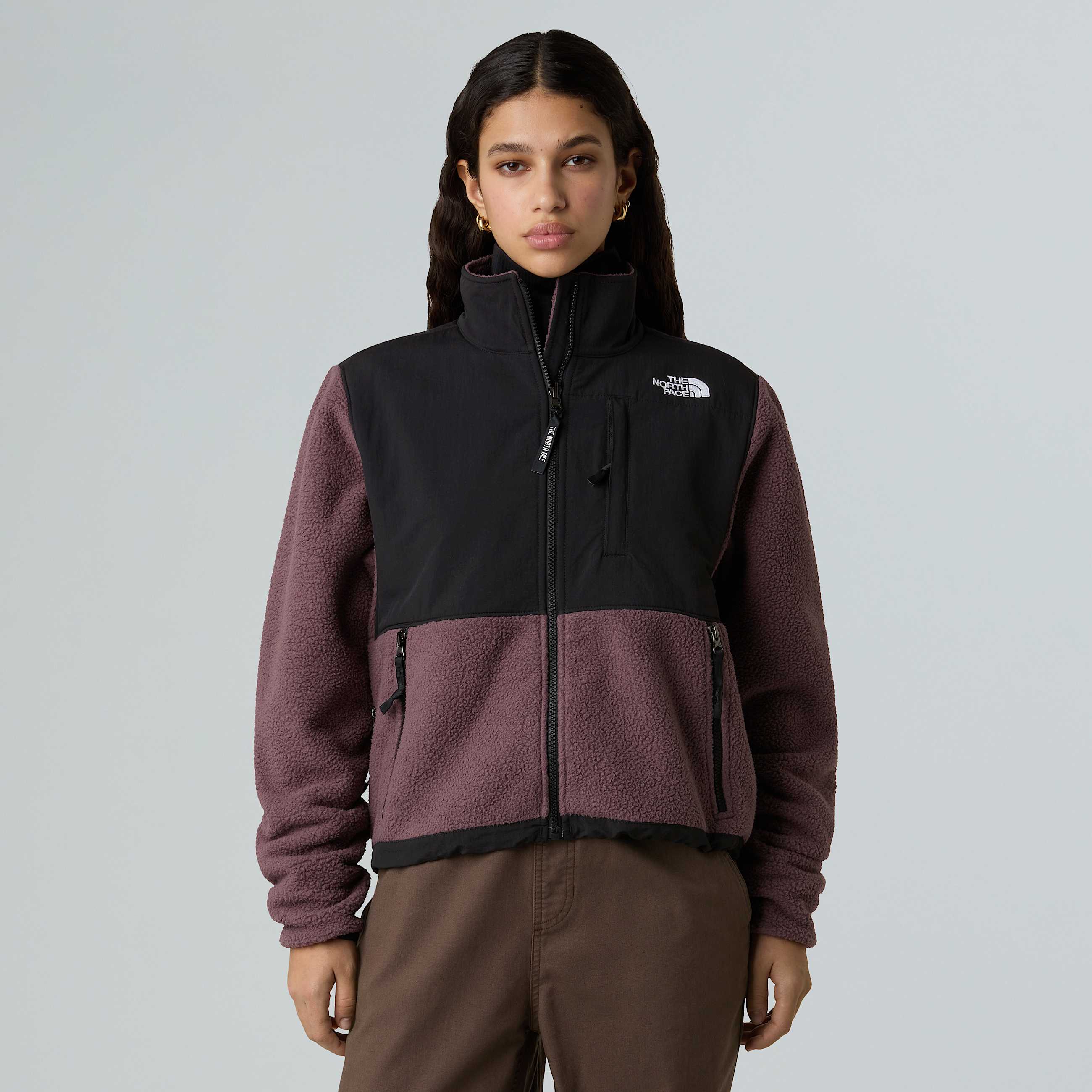 Retro Denali Jacke fr Damen TNF Tawny QuartzTNF Black ALT4