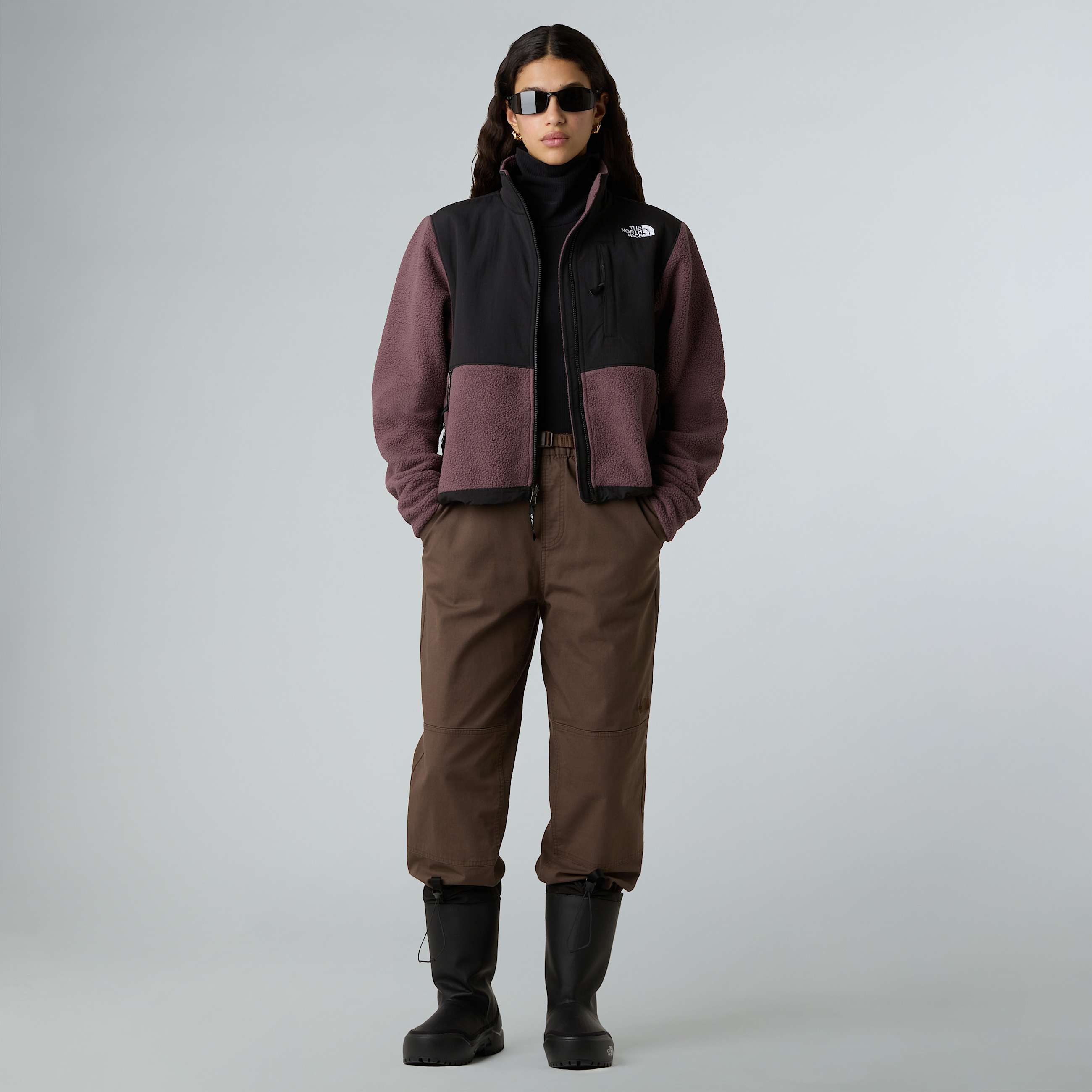 Retro Denali Jacke fr Damen TNF Tawny QuartzTNF Black ALT5