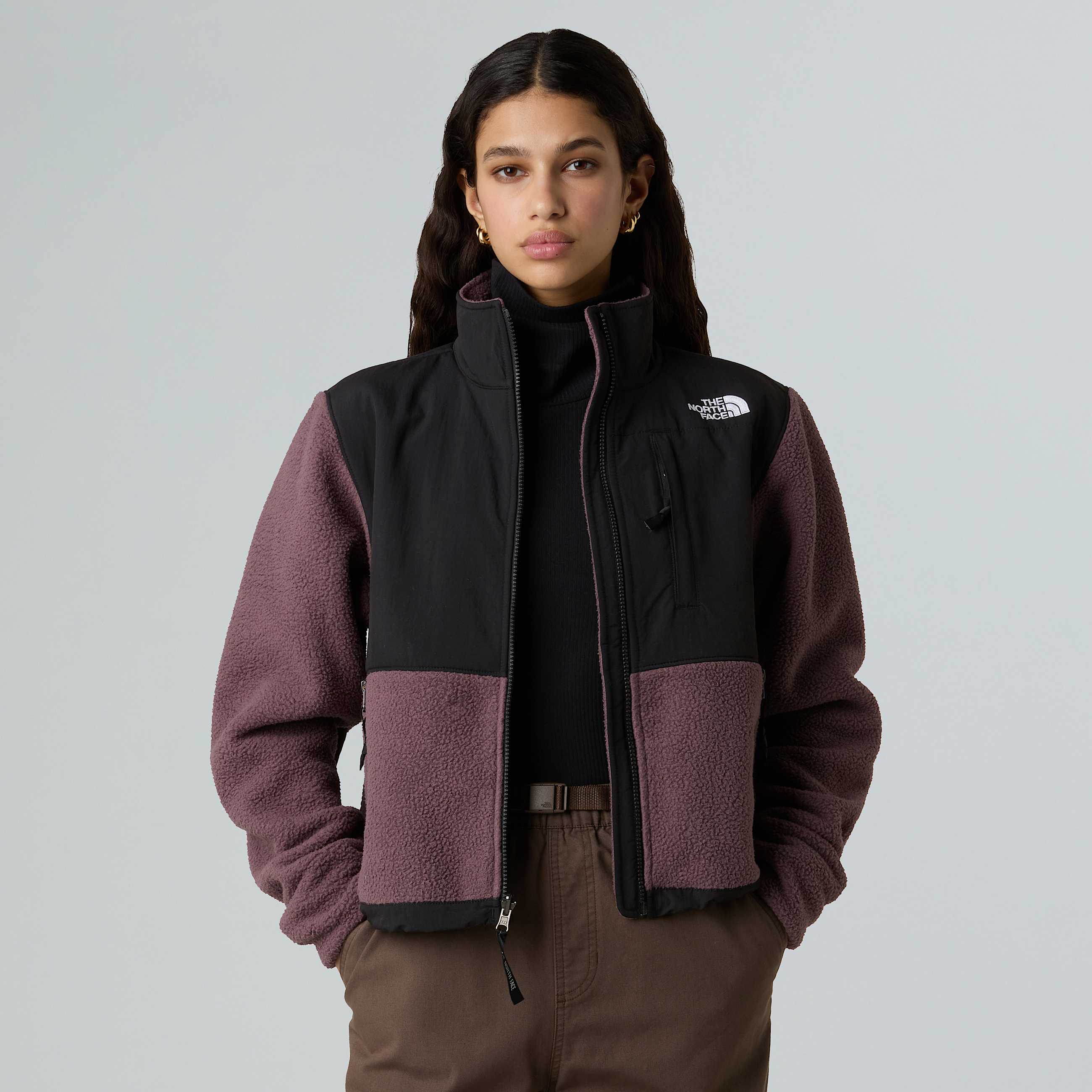 Retro Denali Jacke fr Damen TNF Tawny QuartzTNF Black ALT7