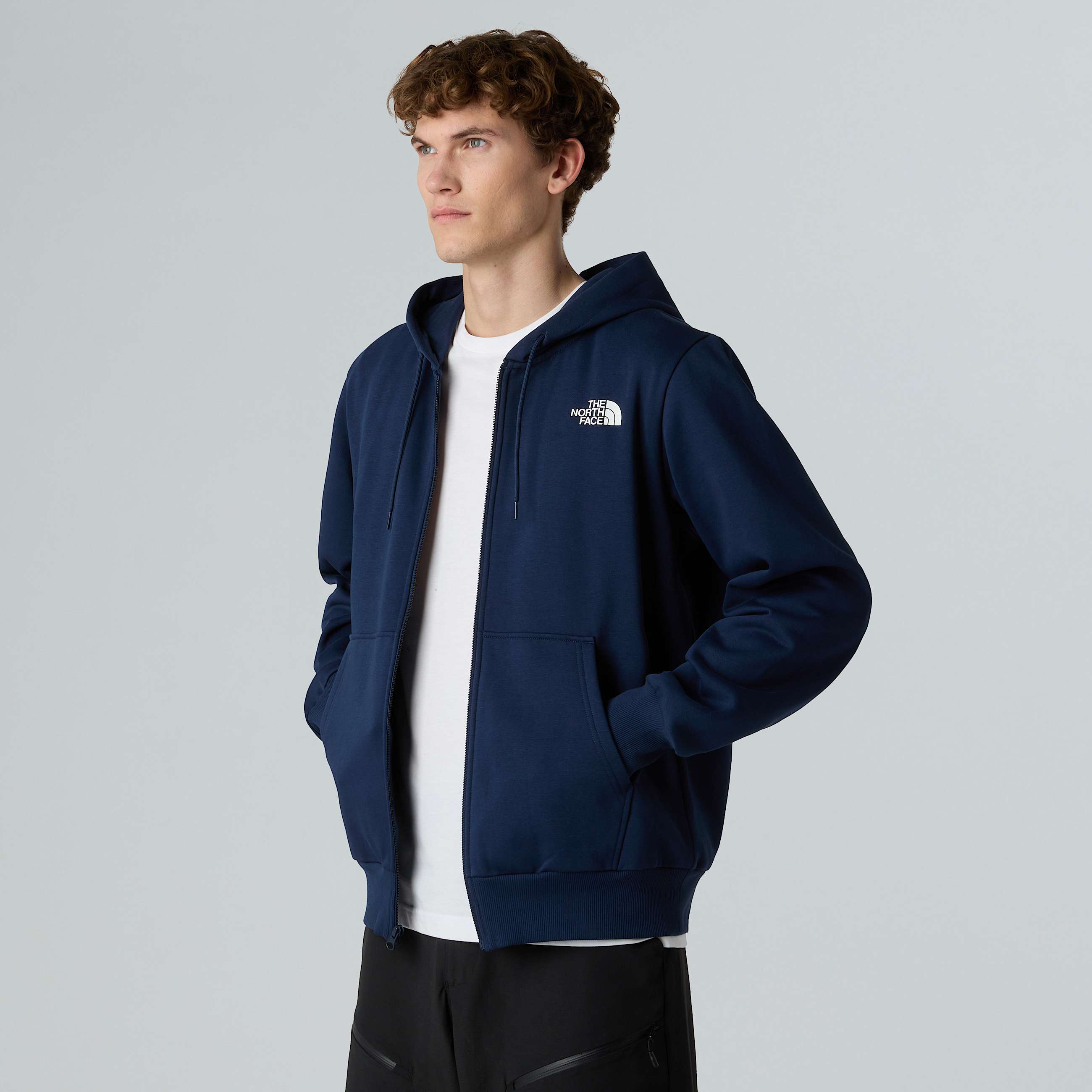 Simple Dome Kapuzenpulli mit durchgehendem RV fr Herren TNF ALT7