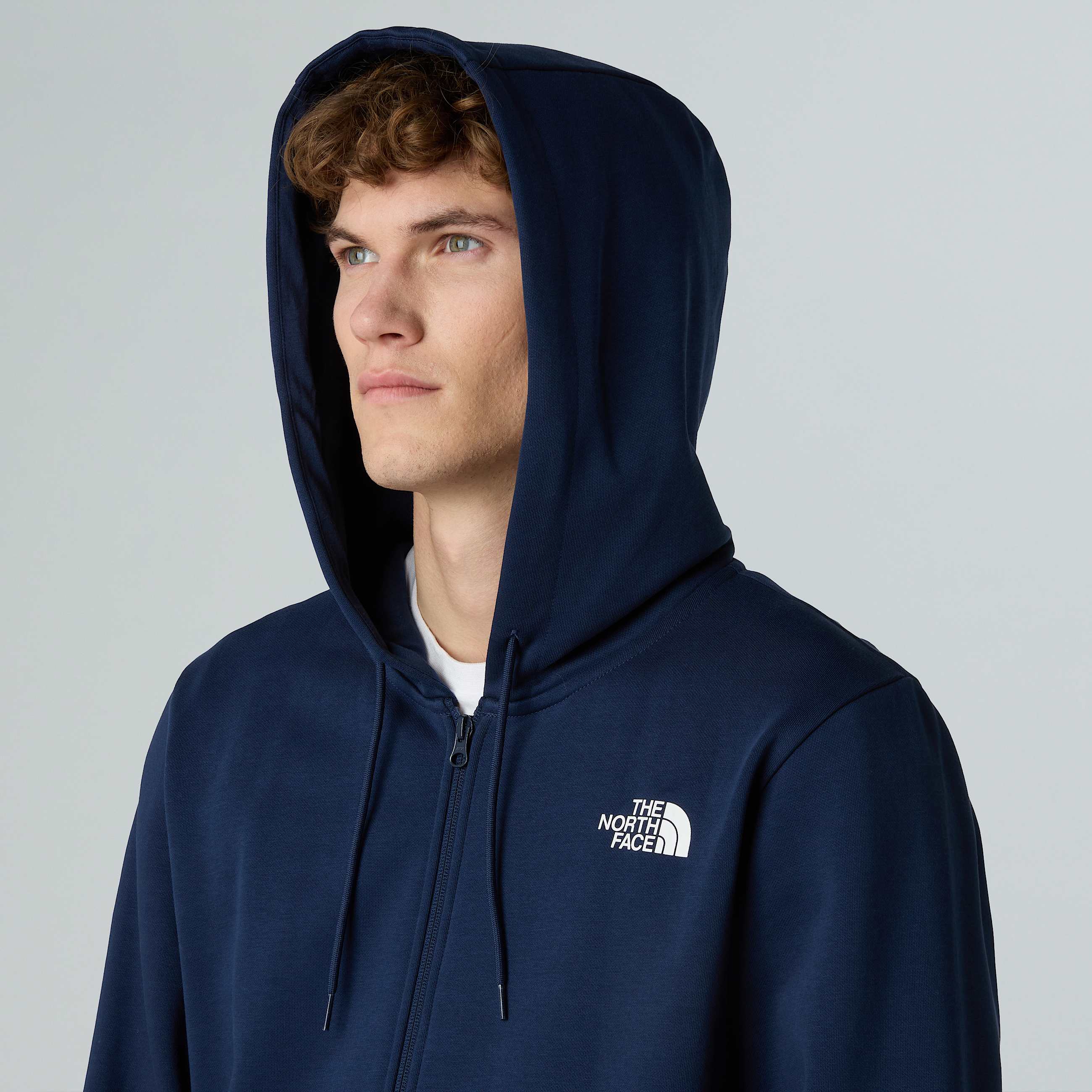 Simple Dome Kapuzenpulli mit durchgehendem RV fr Herren TNF ALT8