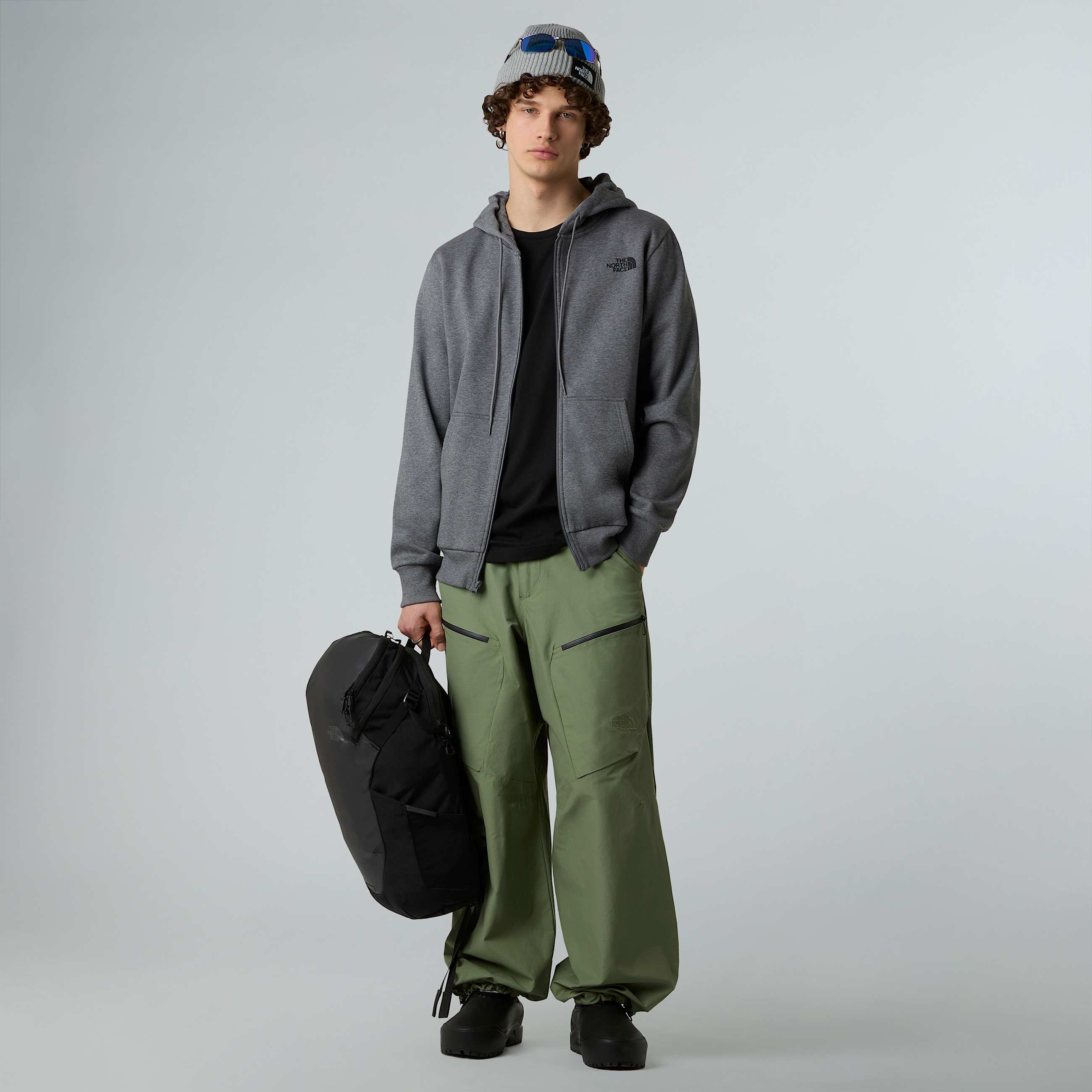 Simple Dome Kapuzenpulli mit durchgehendem RV fr Herren TNF ALT5