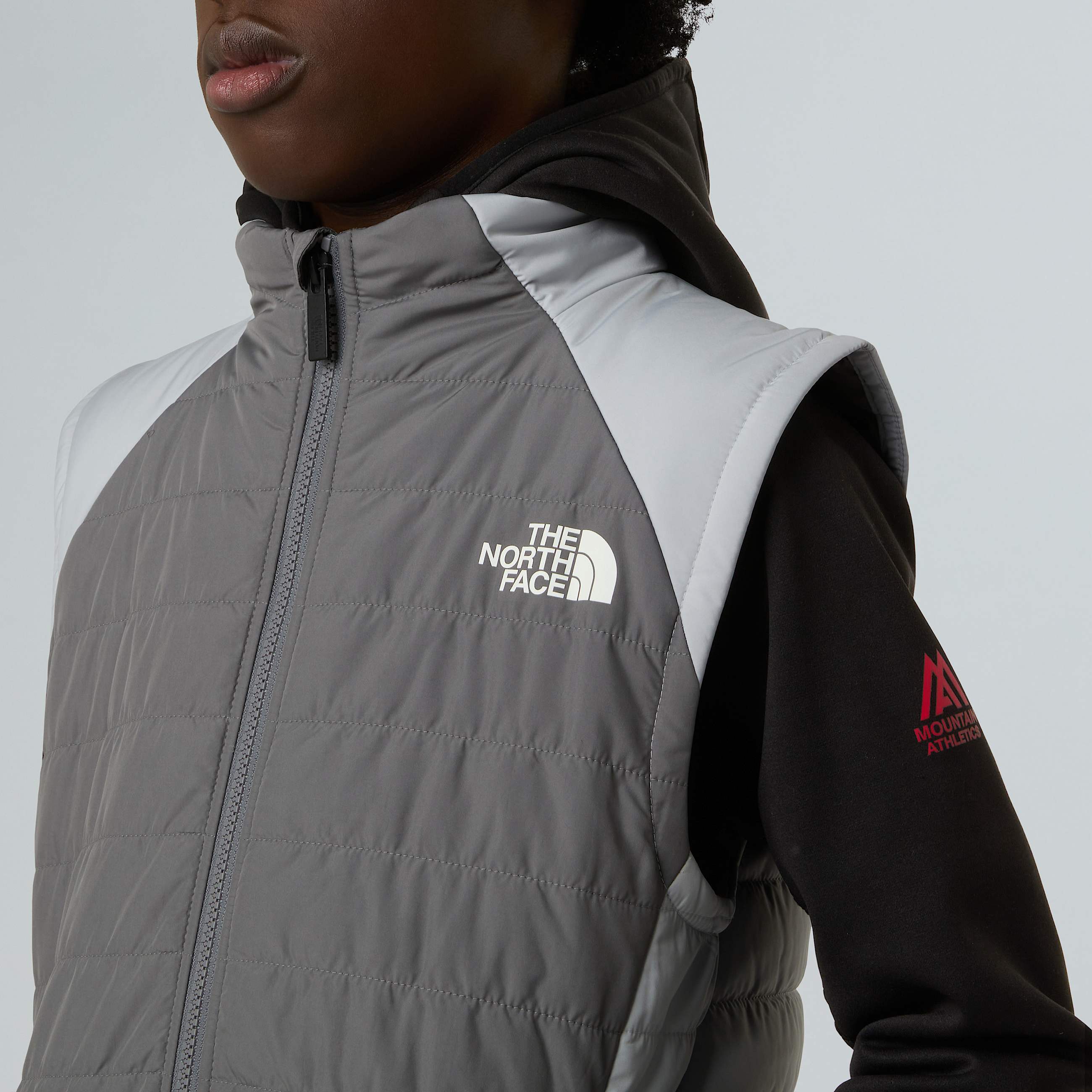 Boys Never Stop Synthetic Gilet TNF High Rise GreySmoked P ALT8