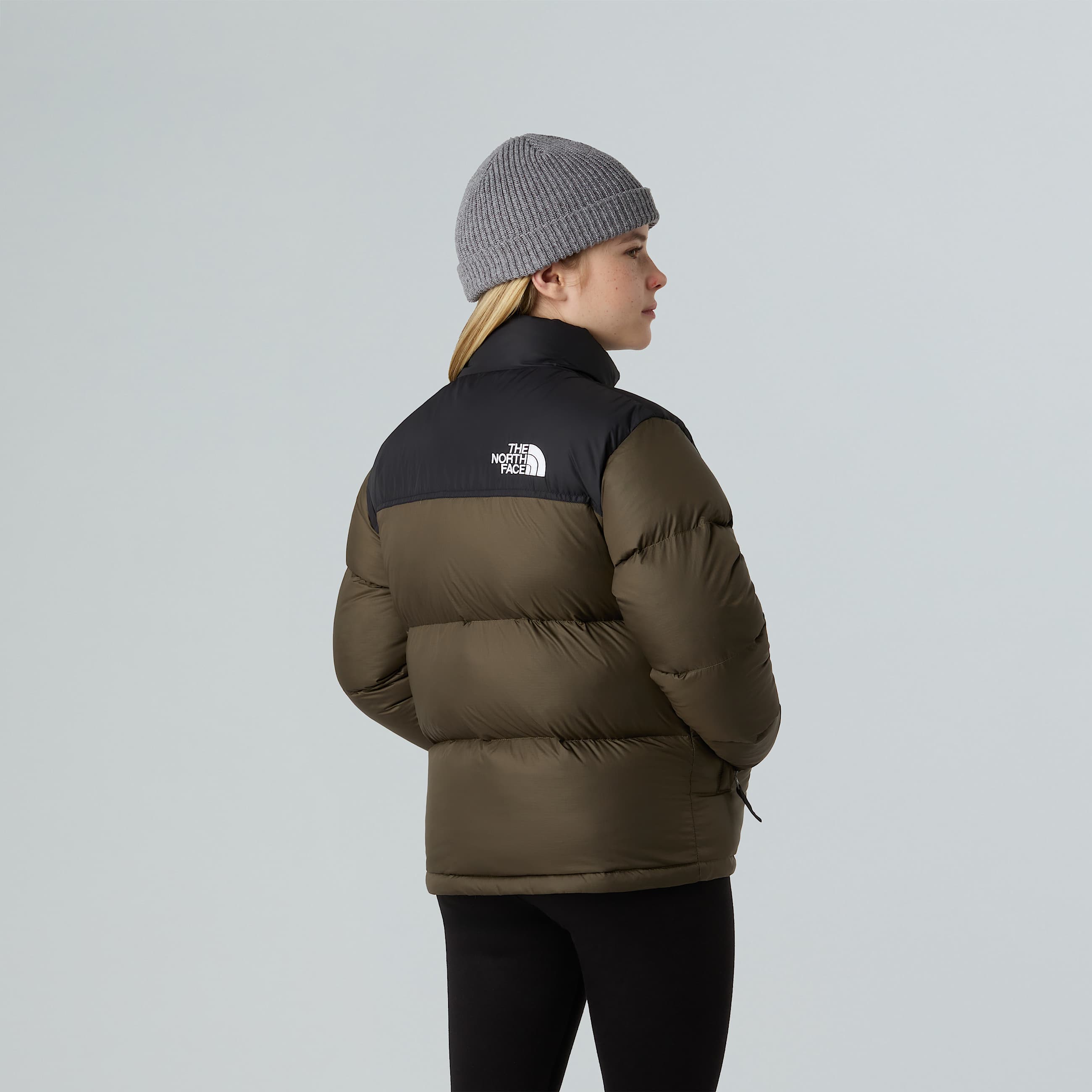 Teens 1996 Retro Nuptse Jacket TNF New Taupe Green ALT13