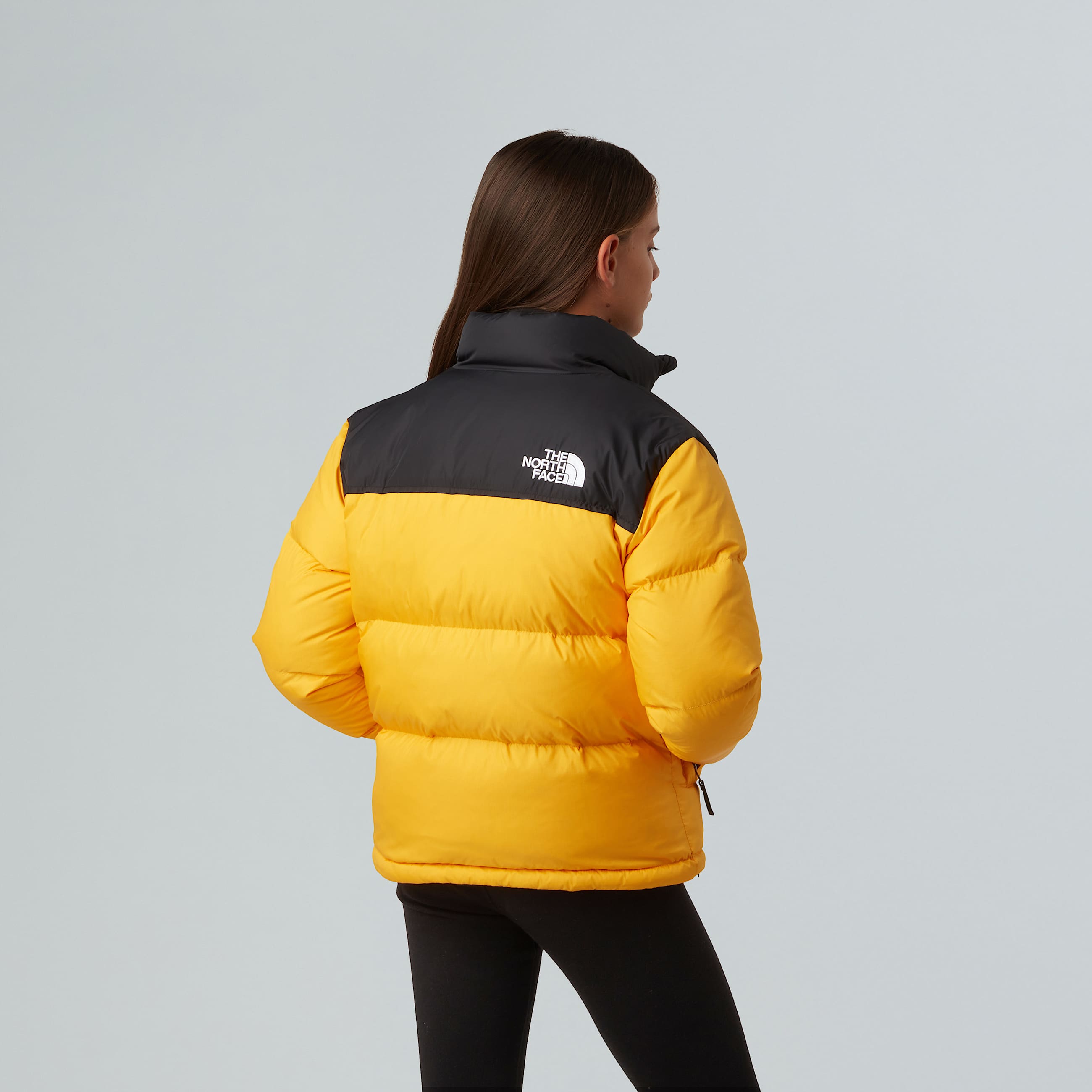 1996 Retro Nuptse Jacket Teen TNF Summit GoldRecycled Down ALT13