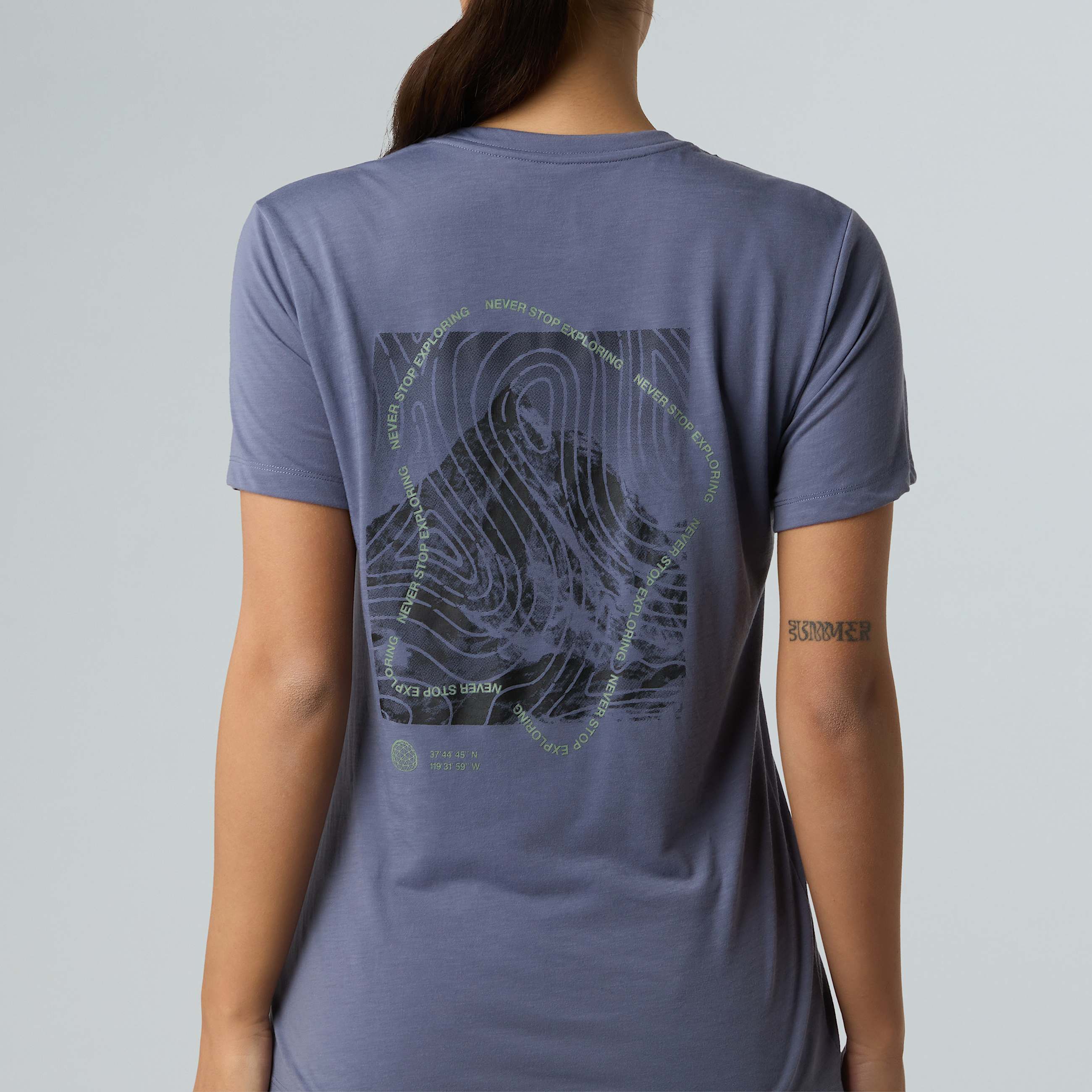 Camiseta con estampado grfico Foundation Half Dome para mujer TNF ALT8