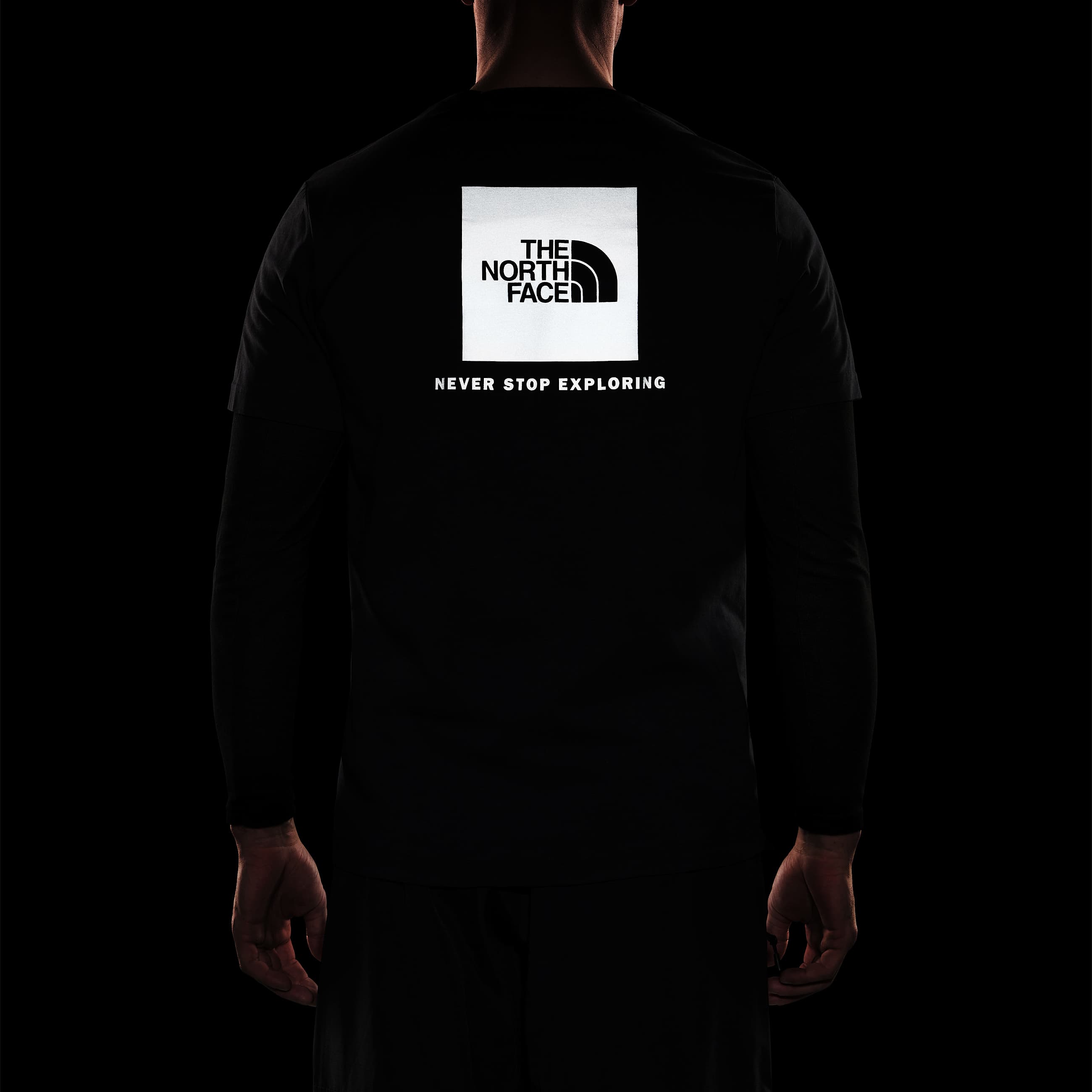 Mens NSE Reflective Box TShirt TNF ALT19