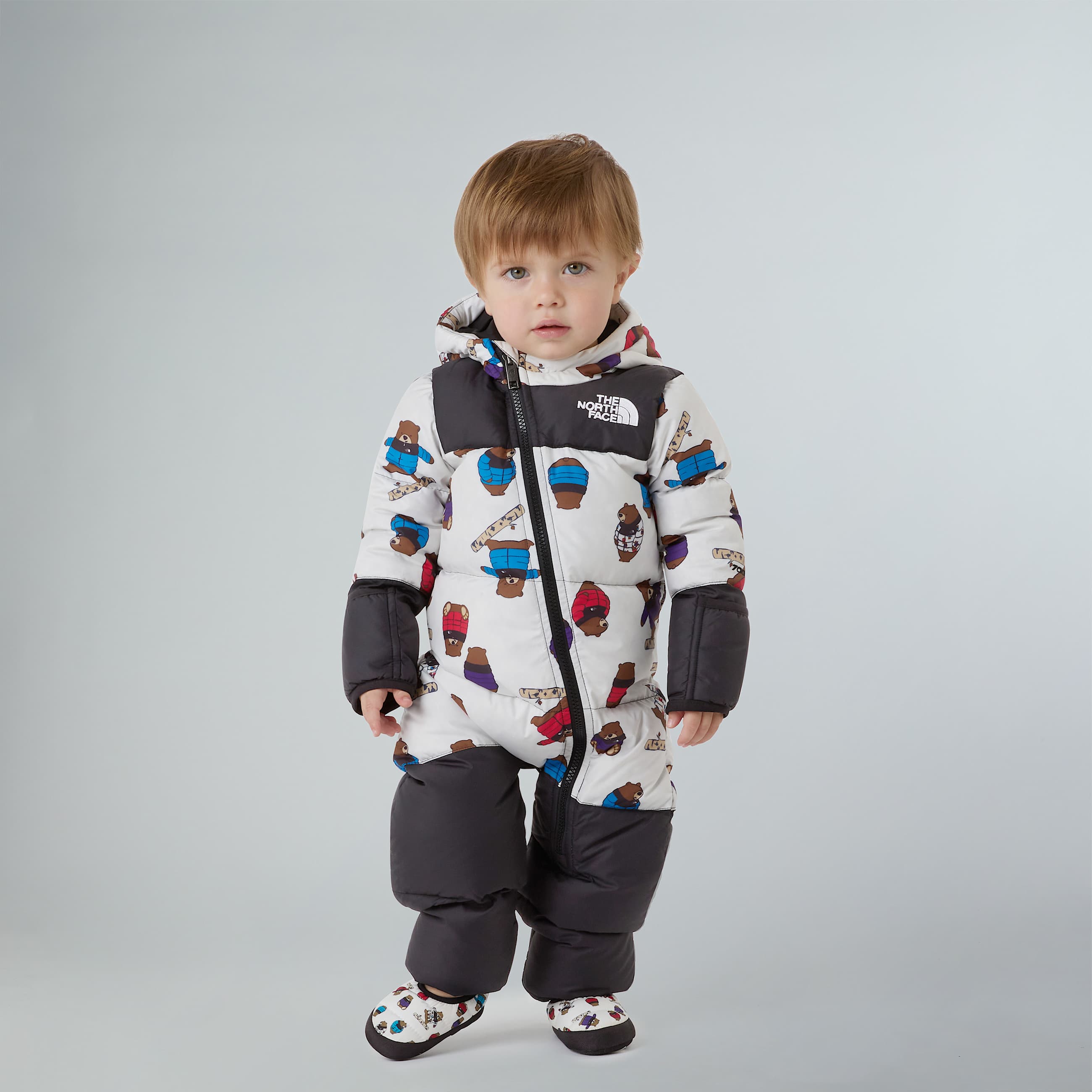 1996 Retro Nuptse Einteiler mit Aufdruck fr Babys TNF ALT4