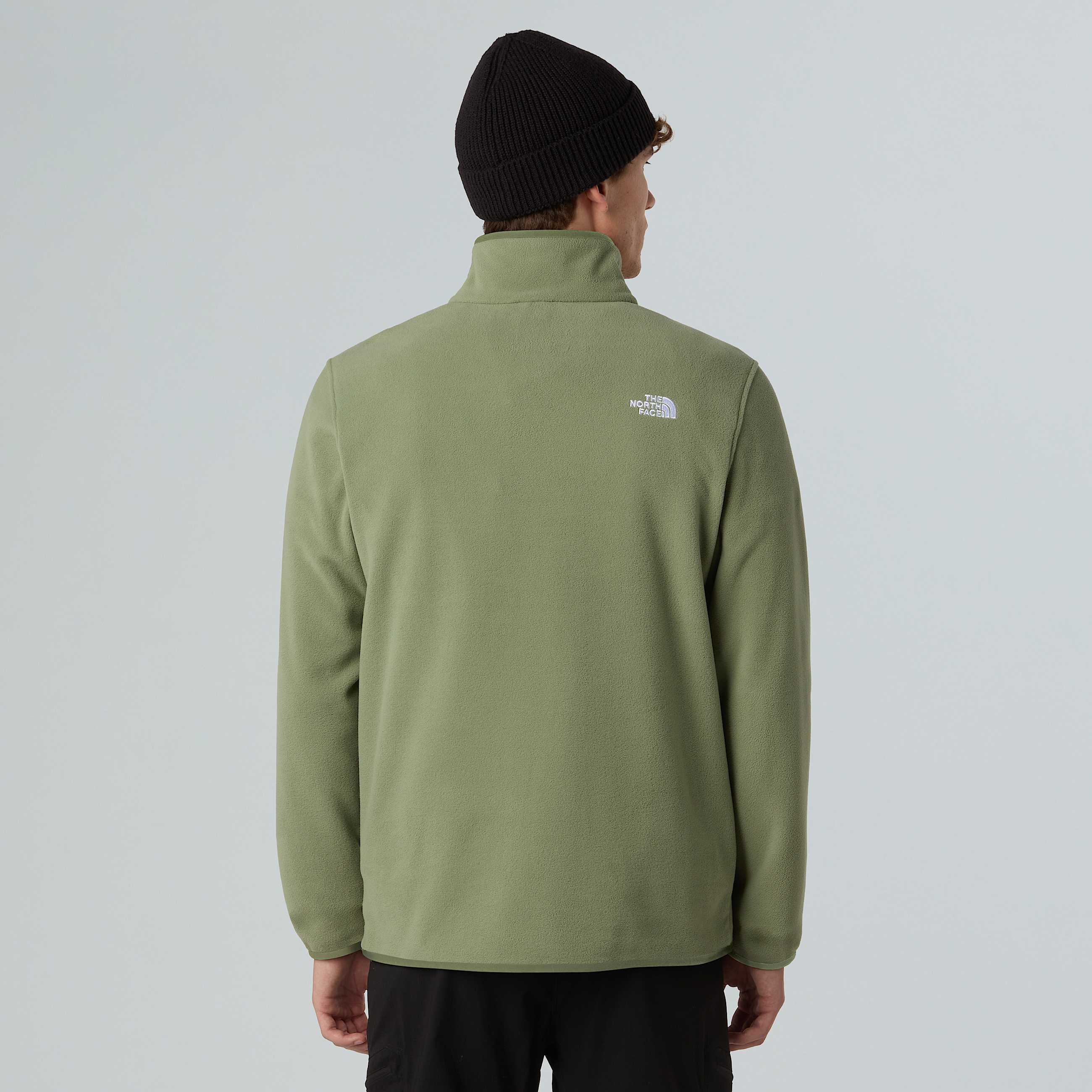 Glacierfleece met kwartrits voor heren TNF Bark Mist ALT6