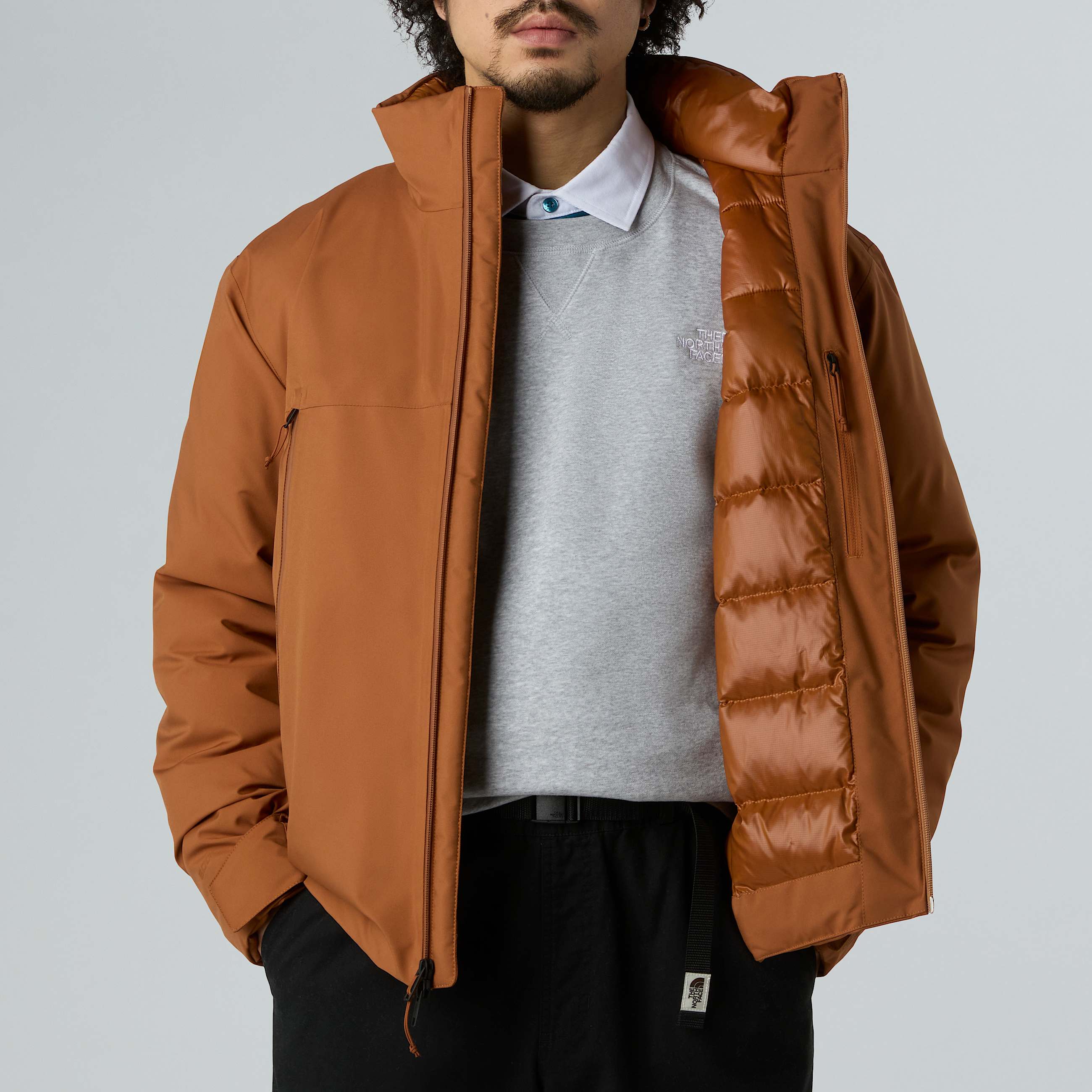 Mens Mountain Range Down Jacket TNF Burnt Umber ALT10