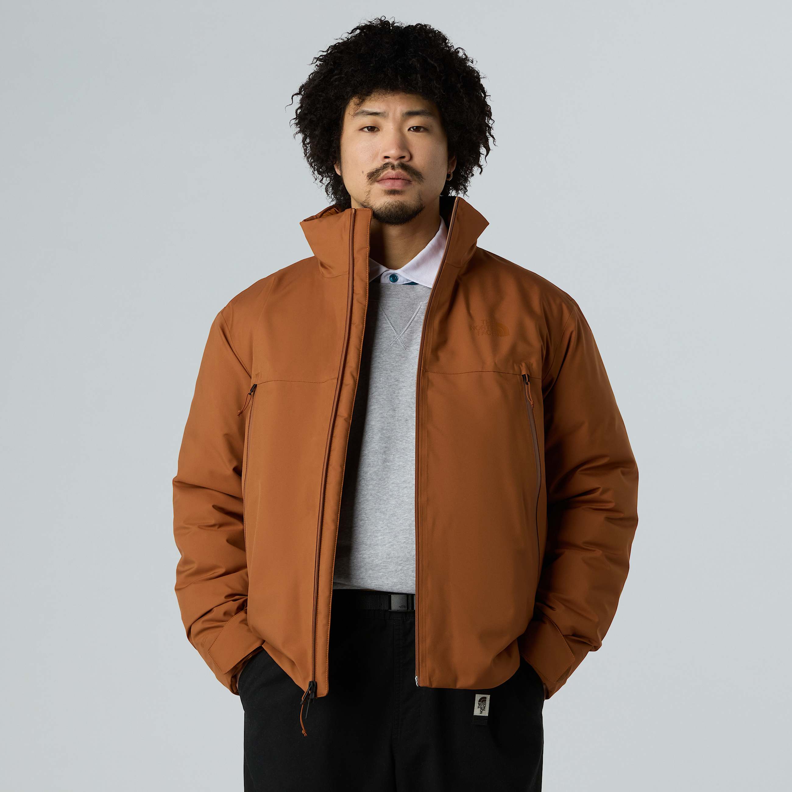 Mens Mountain Range Down Jacket TNF Burnt Umber ALT7