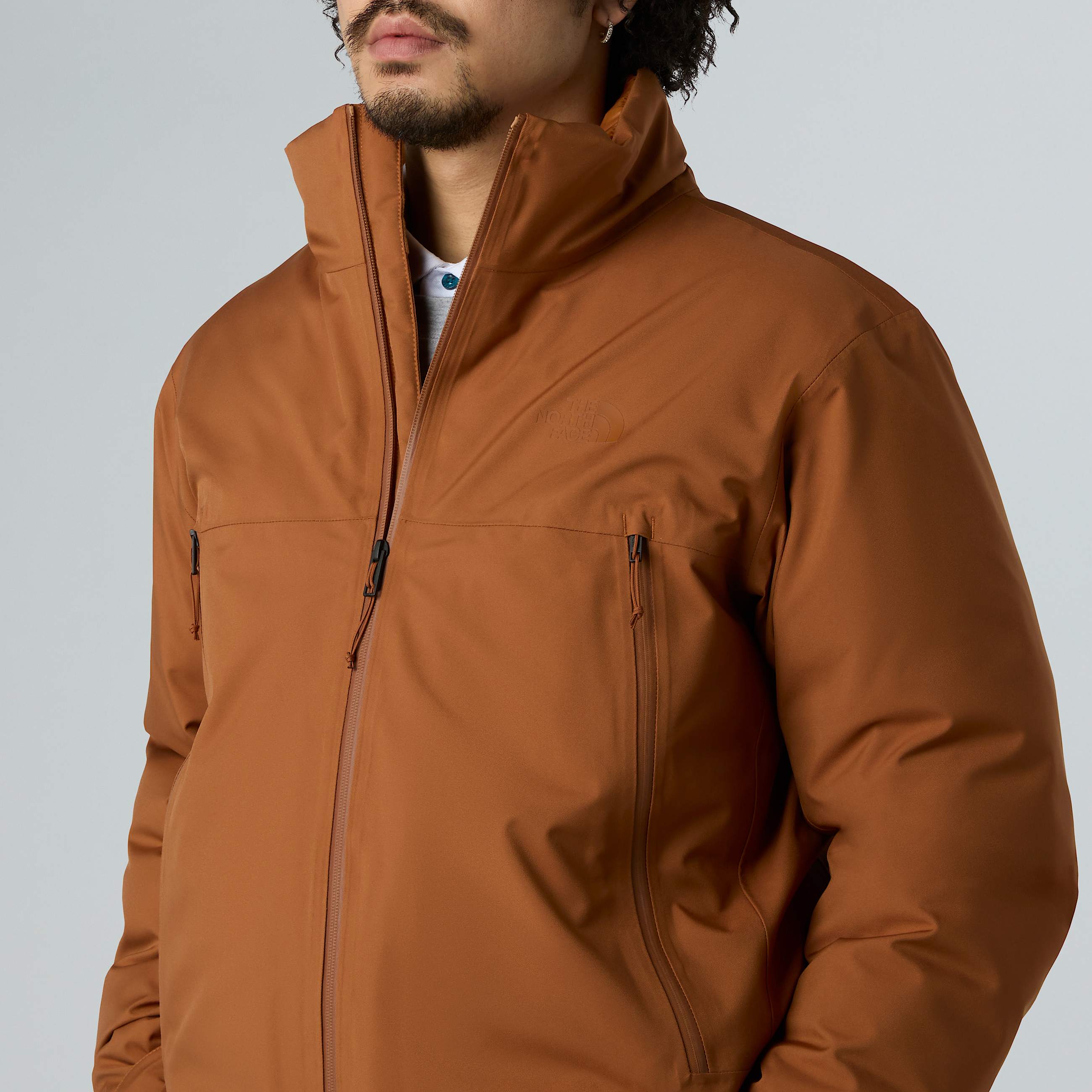 Mens Mountain Range Down Jacket TNF Burnt Umber ALT8