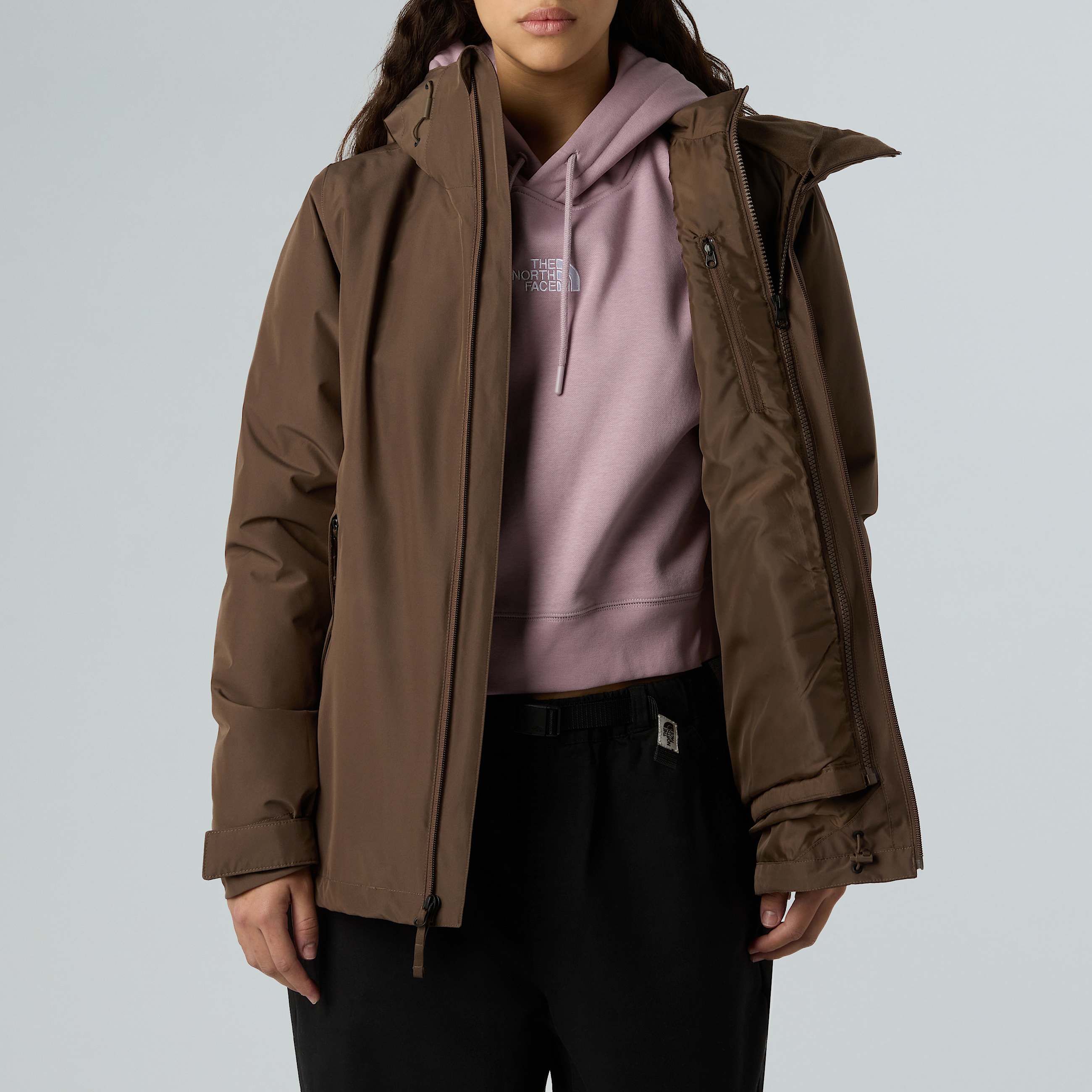 Womens Carto Mono Triclimate 3in1 Hooded Jacket TNF ALT11