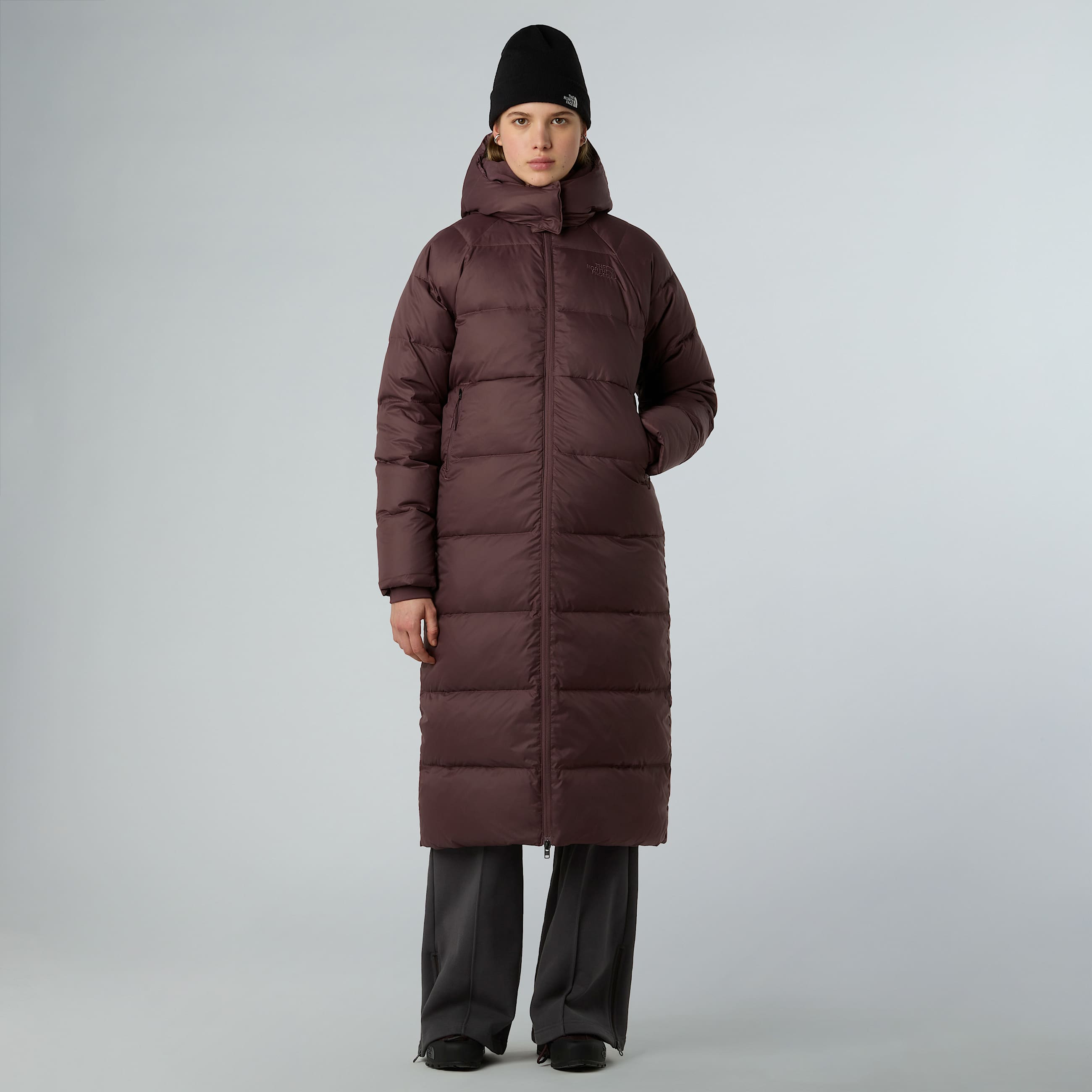 Parka longue  capuche en duvet Hydrenalite City pour femme TNF Tawny Quartz ALT4