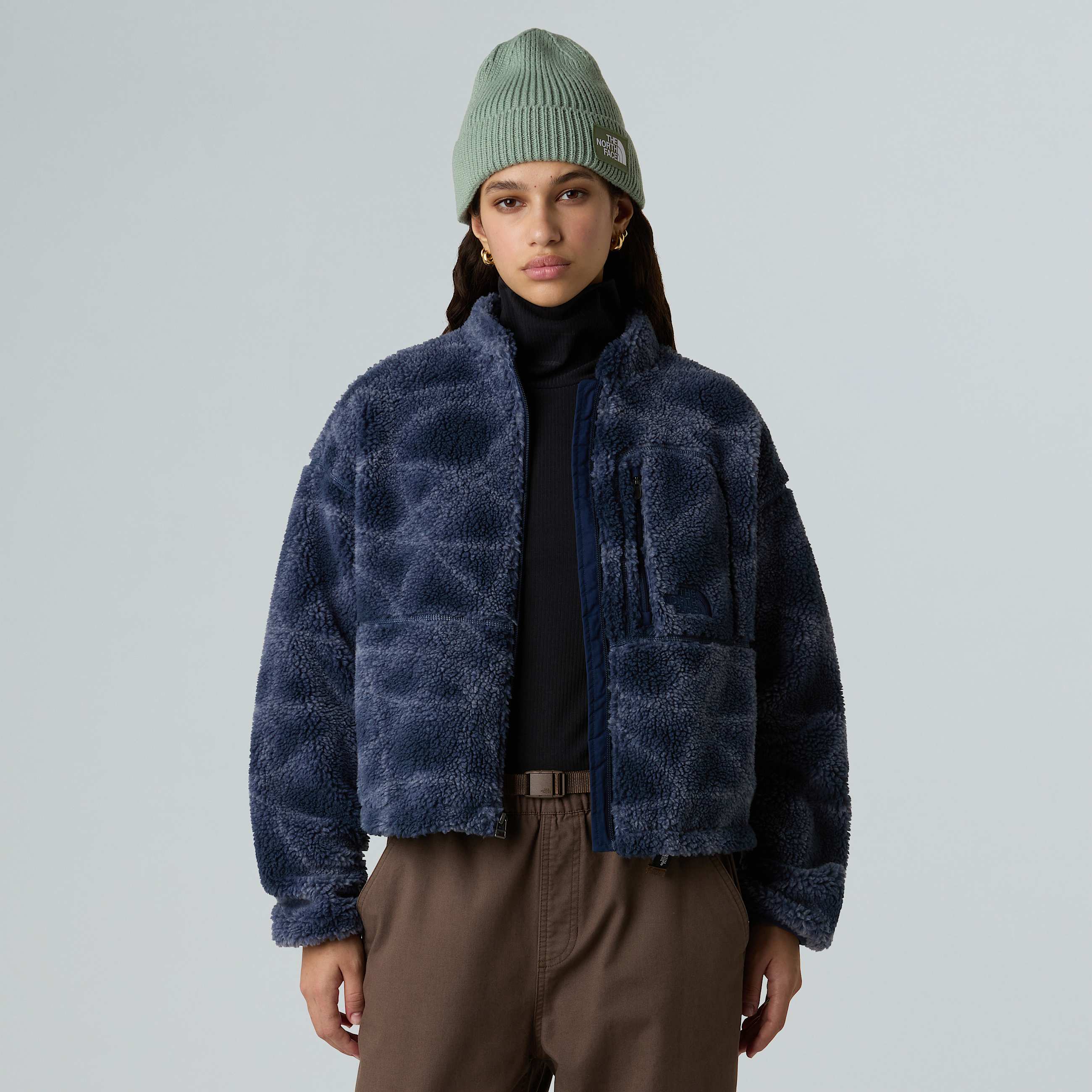 Womens Extreme Pile Printed FullZip Fleece TNF ALT7