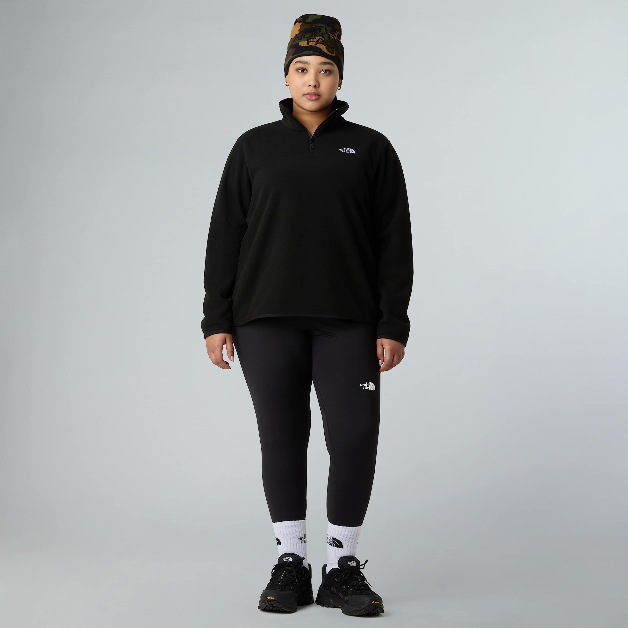 Polaire  col zipp Glacier grande taille pour femme TNF ALT5