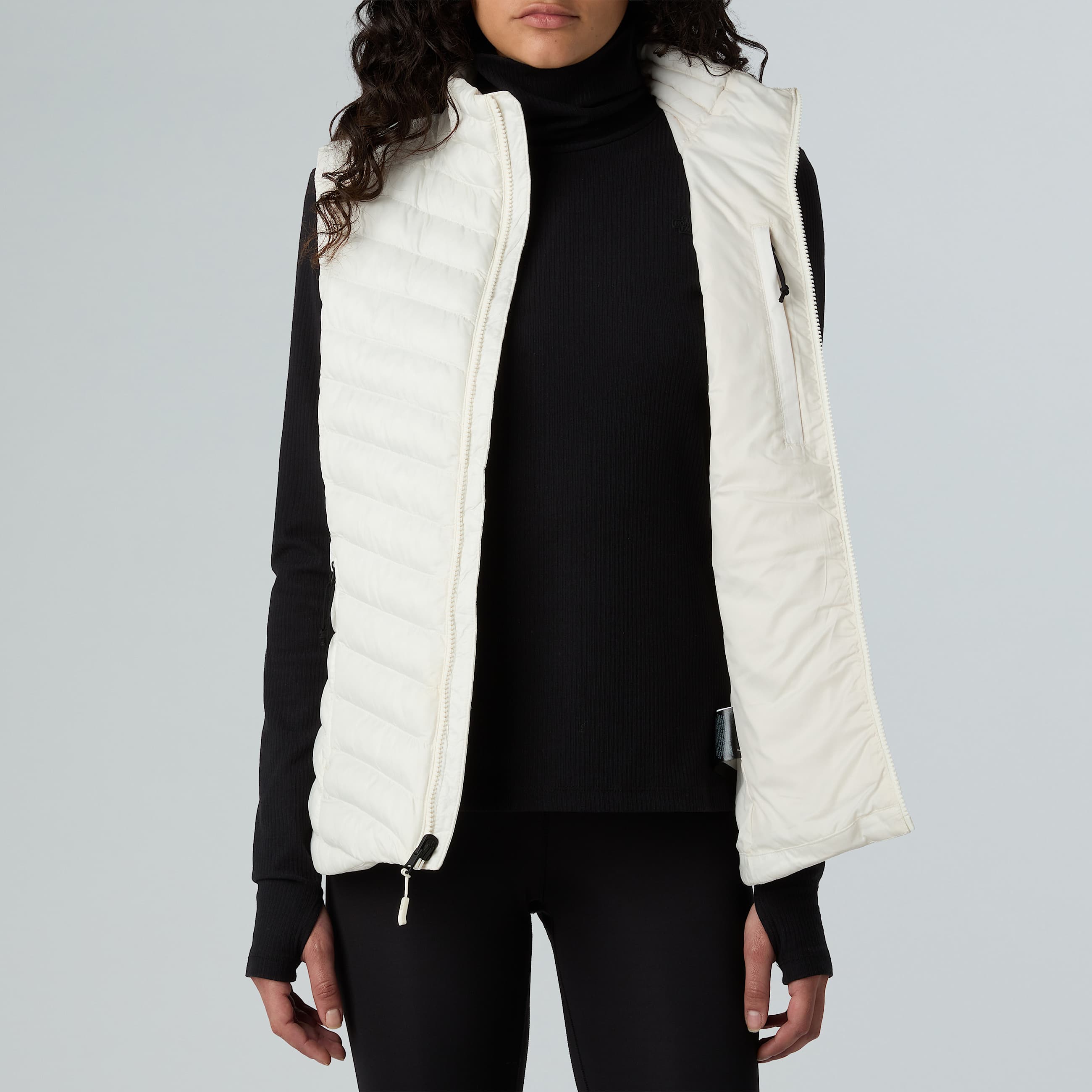Womens Huila Synthetic Insulation Gilet TNF White Dune ALT10