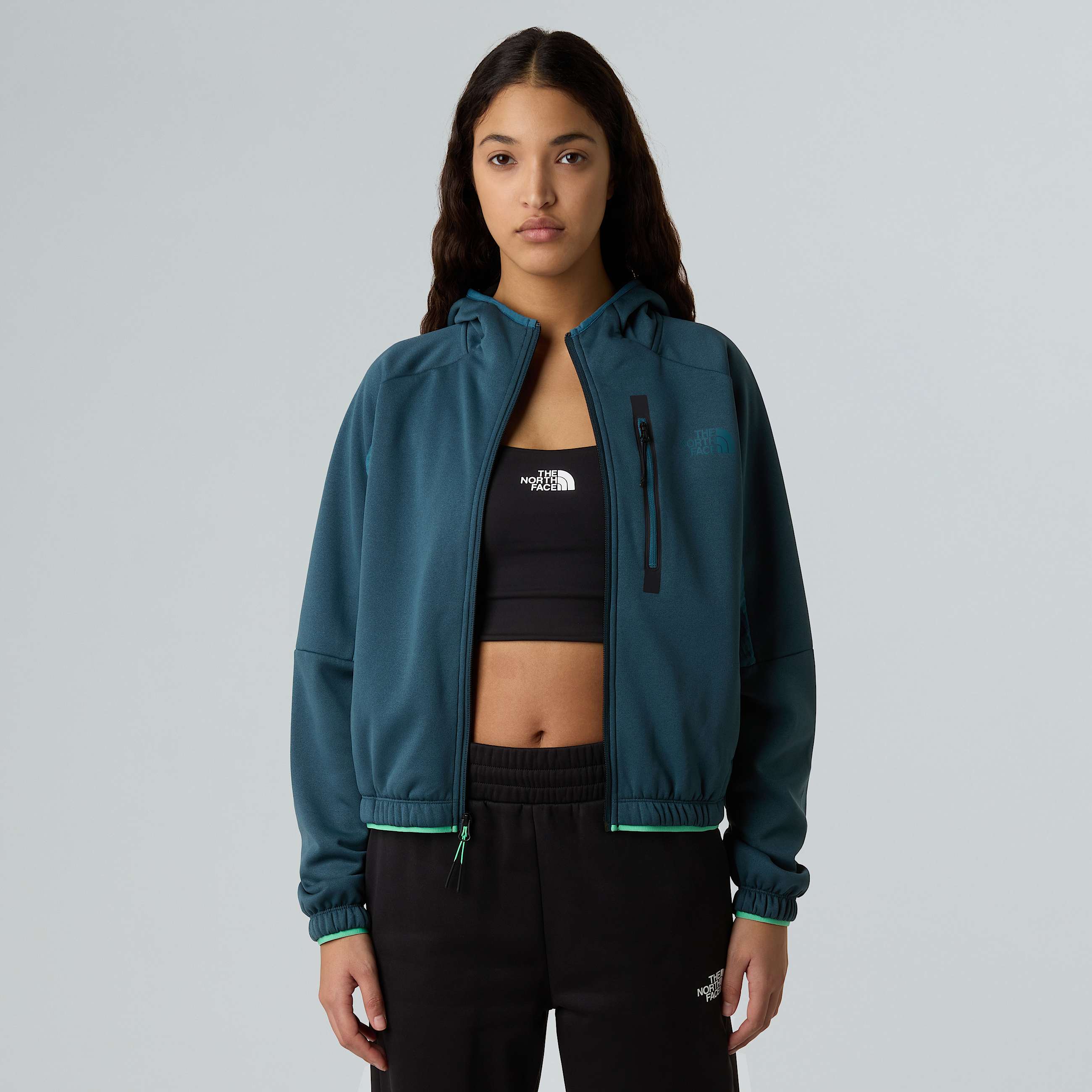 Mountain Athleticsfleece met capuchon en volledige rits voor dames TNF ALT7