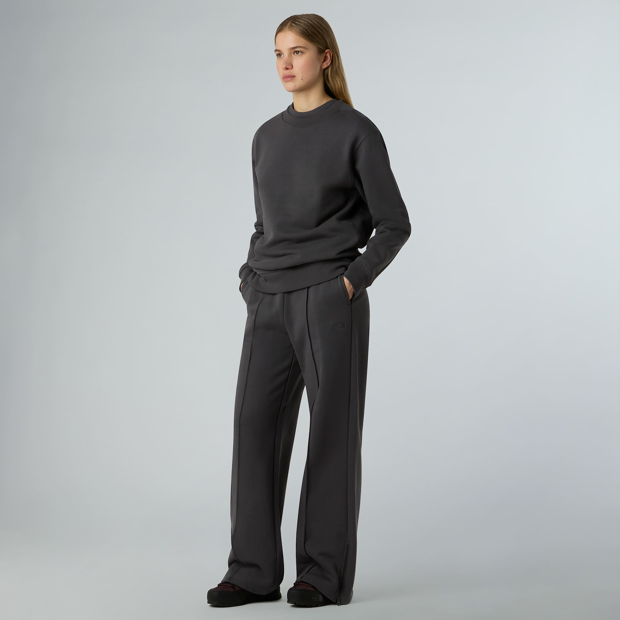 Domejoggingbroek met wijde pijpen voor dames TNF Anthracite Grey ALT5