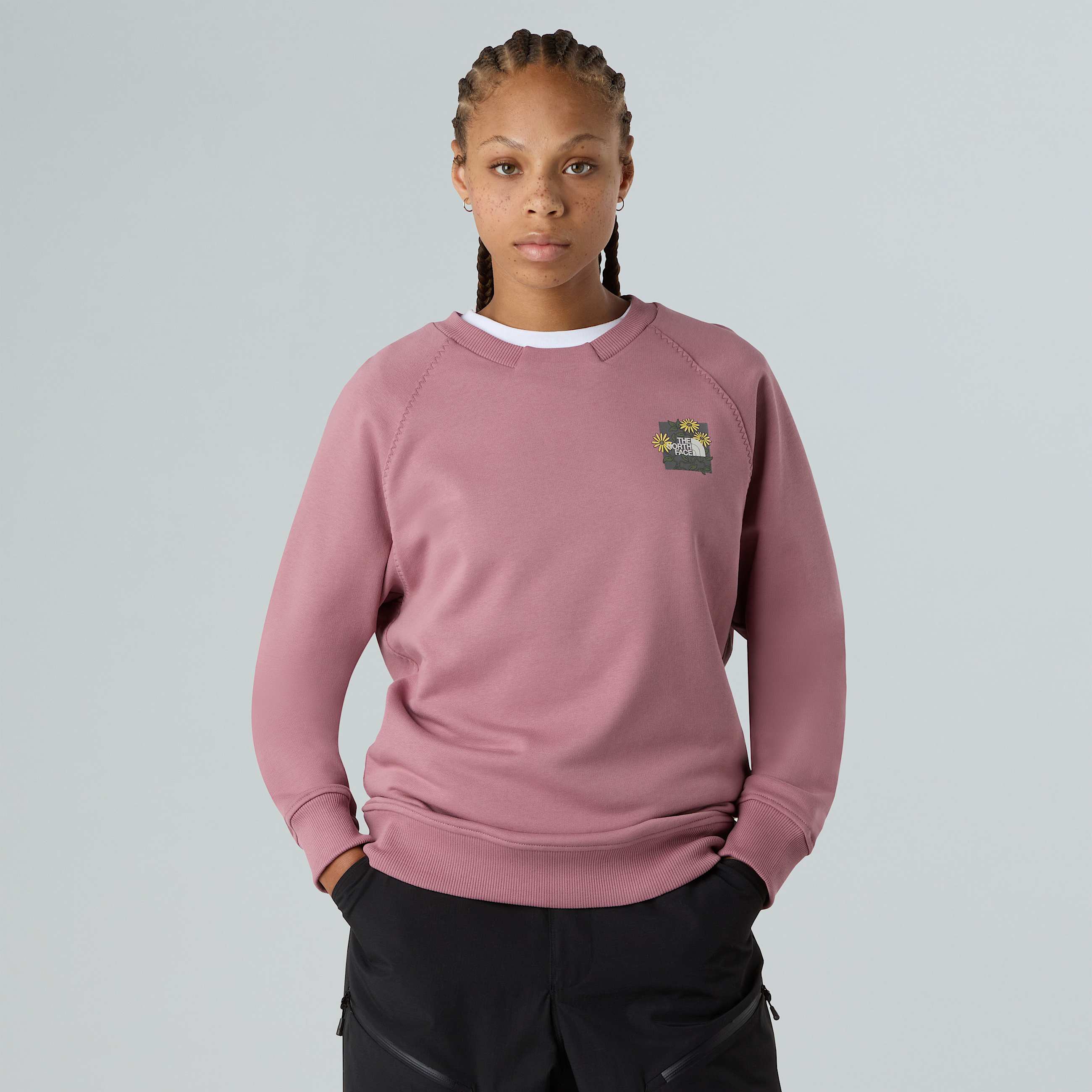 Connect Relaxed Graphic Sweatshirt W TNF ALT5