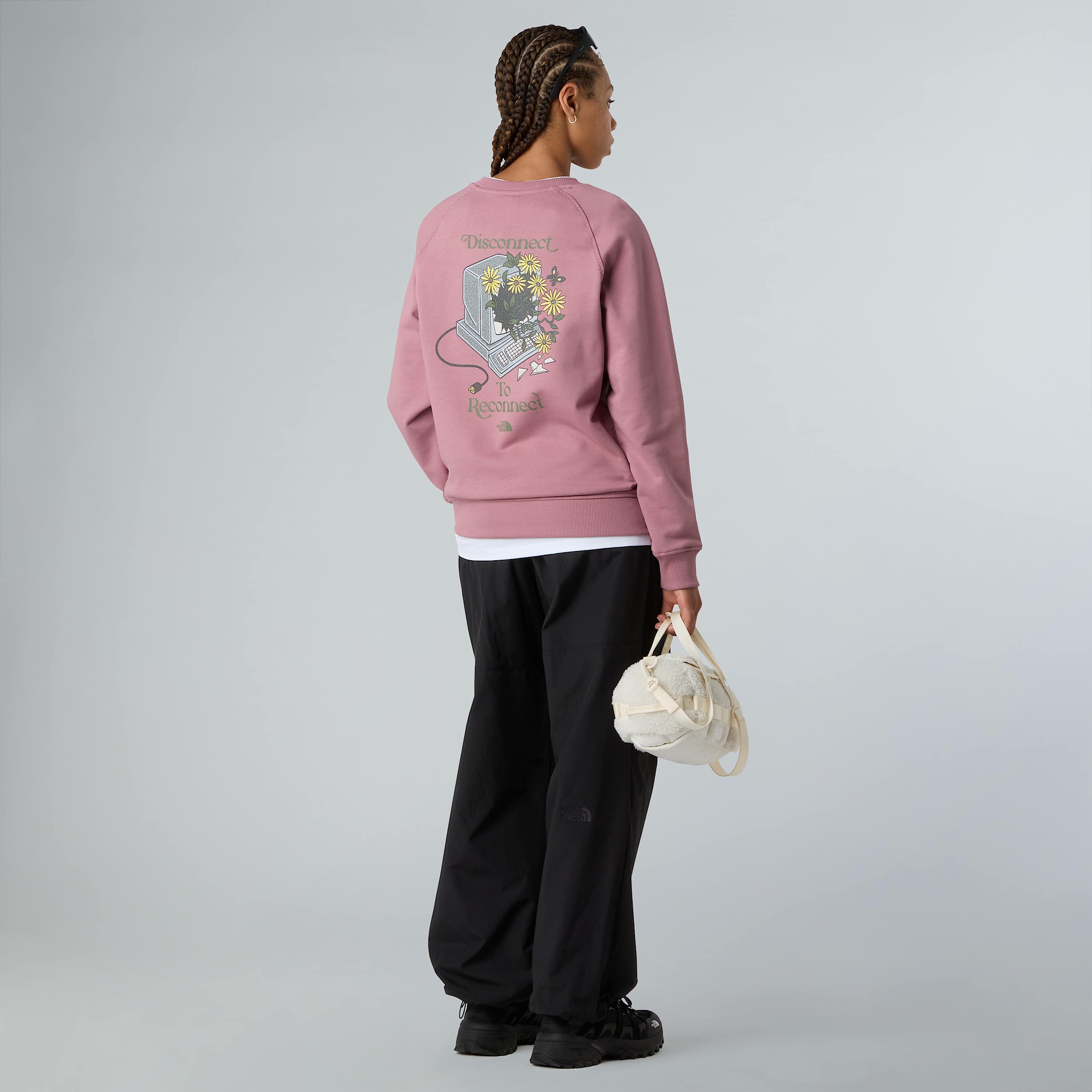 Connect Relaxed Graphic Sweatshirt W TNF ALT6