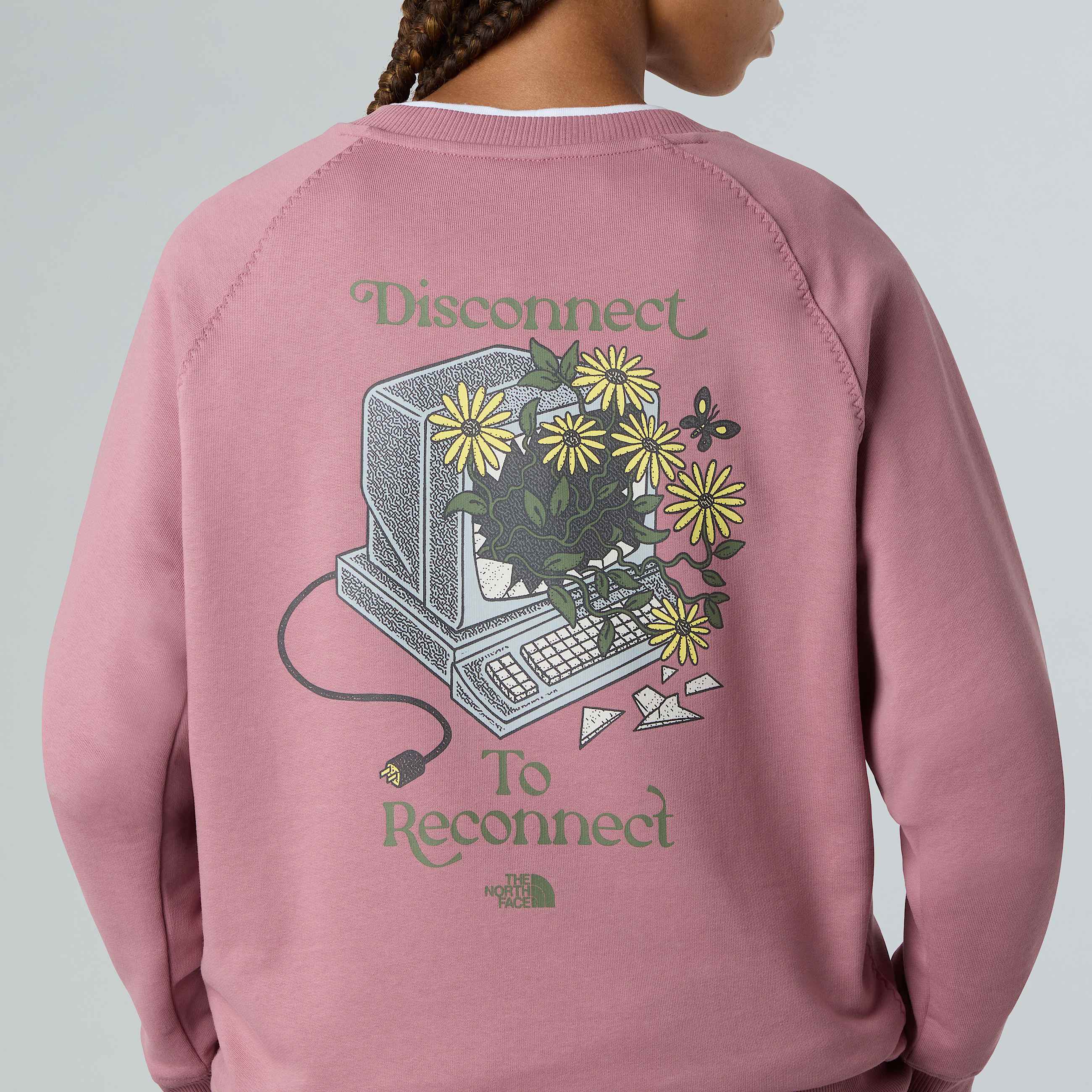 Connect Relaxed Graphic Sweatshirt W TNF ALT8