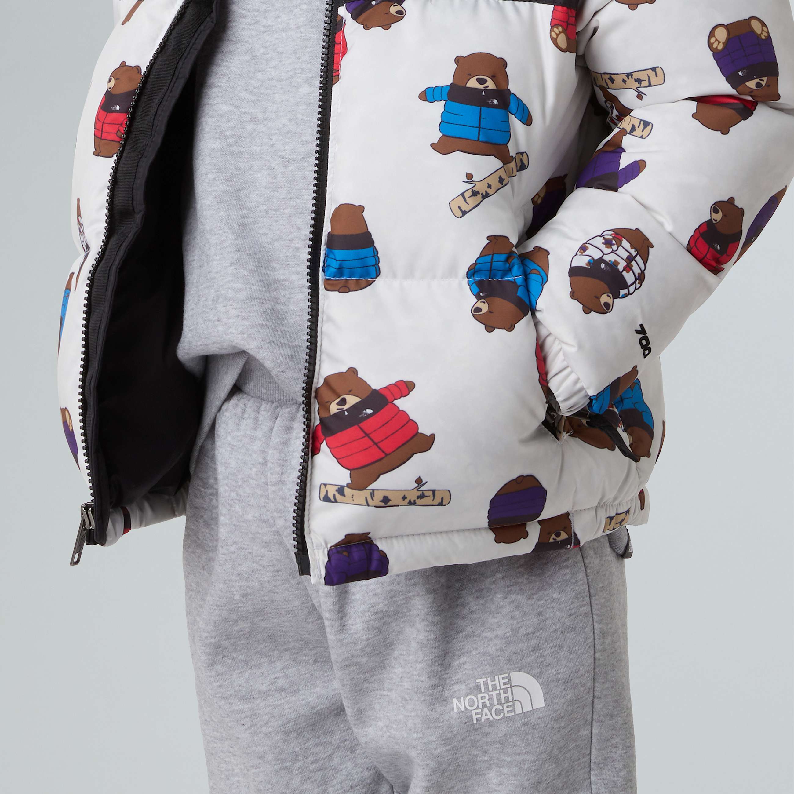 1996 Retro Nuptse Jacke mit Aufdruck fr Kinder TNF ALT9