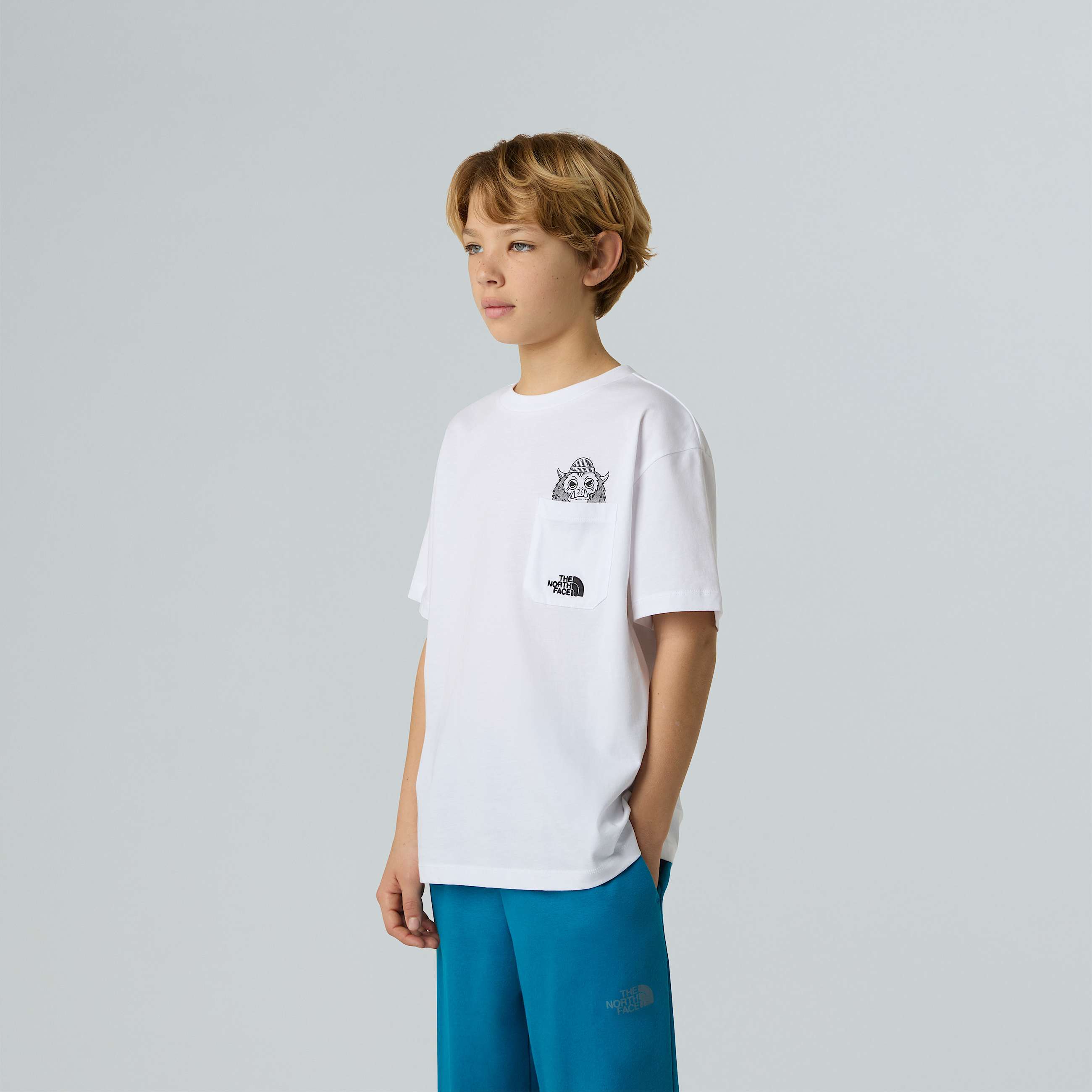 Velk triko s potiskem a kapsou Sports pro kluky TNF ALT5