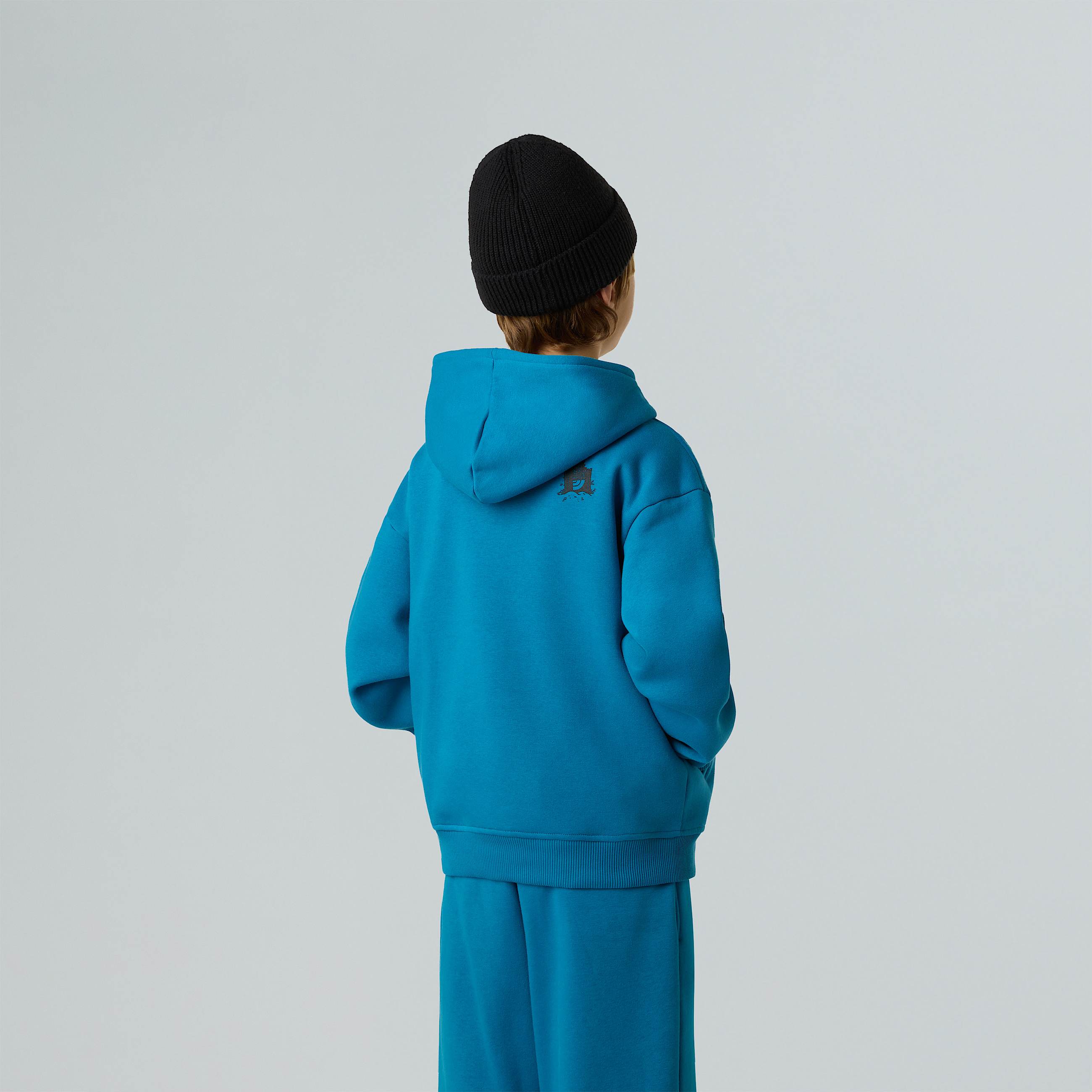 Boys Sports Oversized Graphic Hoodie TNF Dusk Blue ALT6