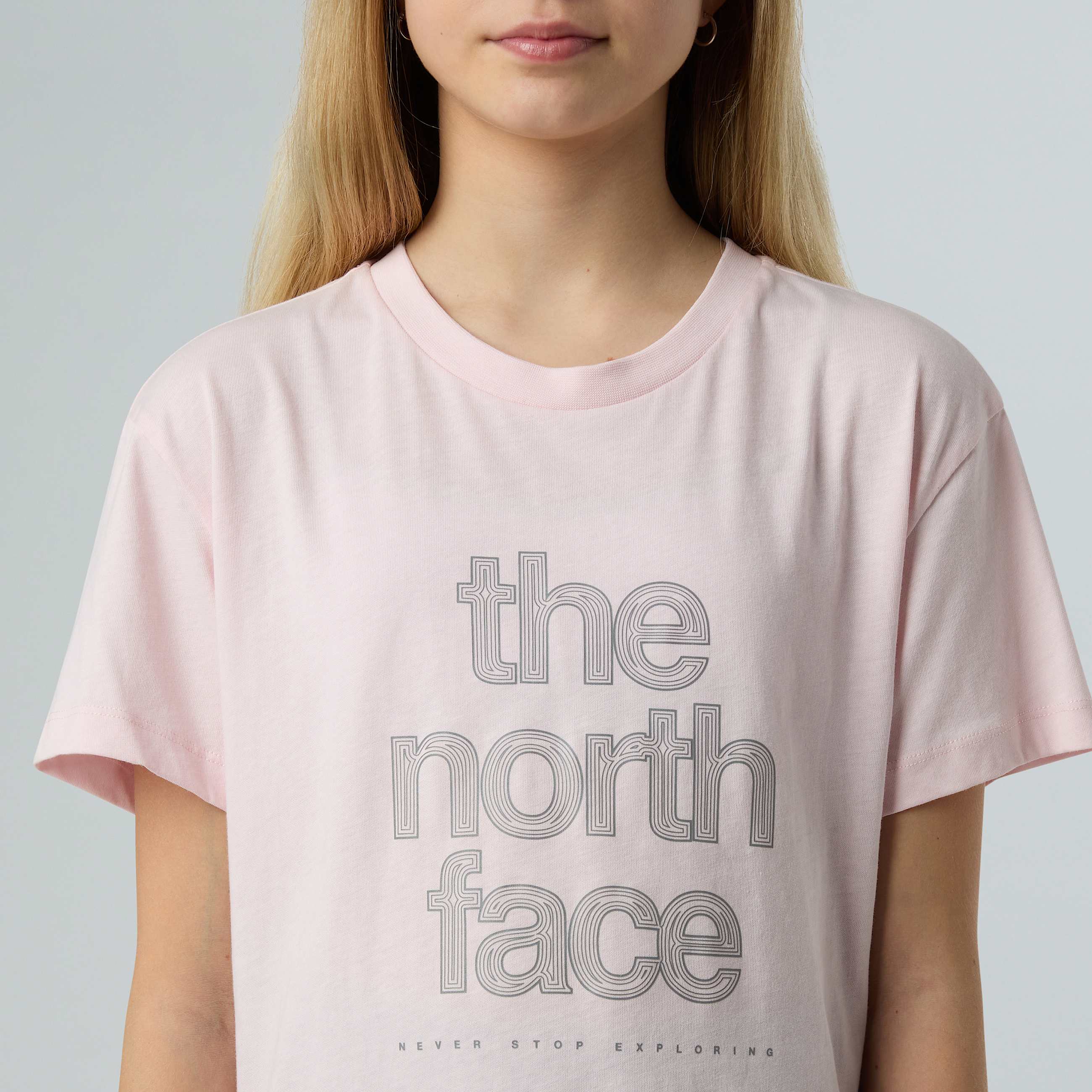 Reflektierendes  relaxt geschnittenes Logo TShirt fr Mdchen TNF ALT7